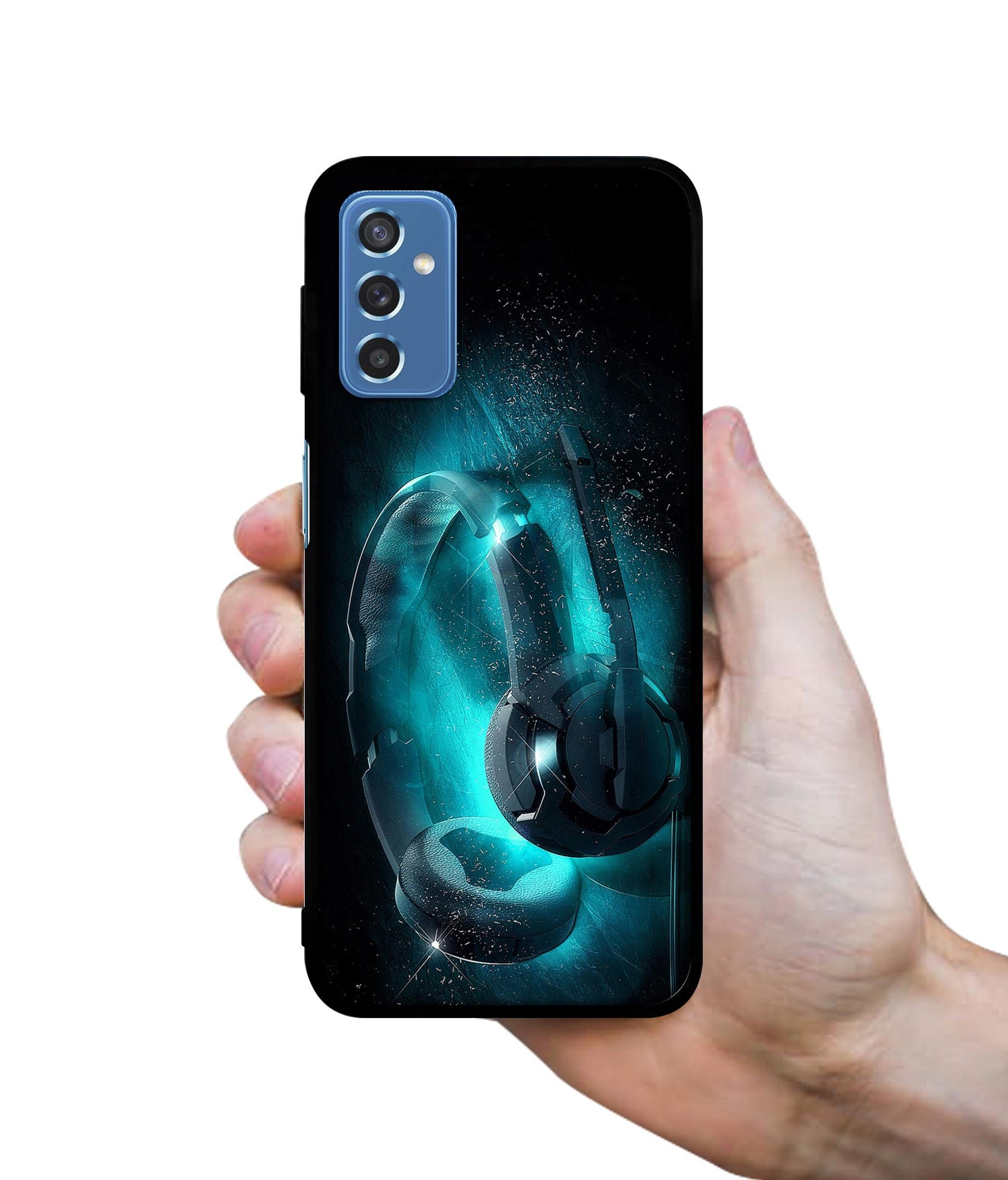 Cool Headphone Designer 2D Printed Back Case Cover for Samsung Galaxy M52 5G