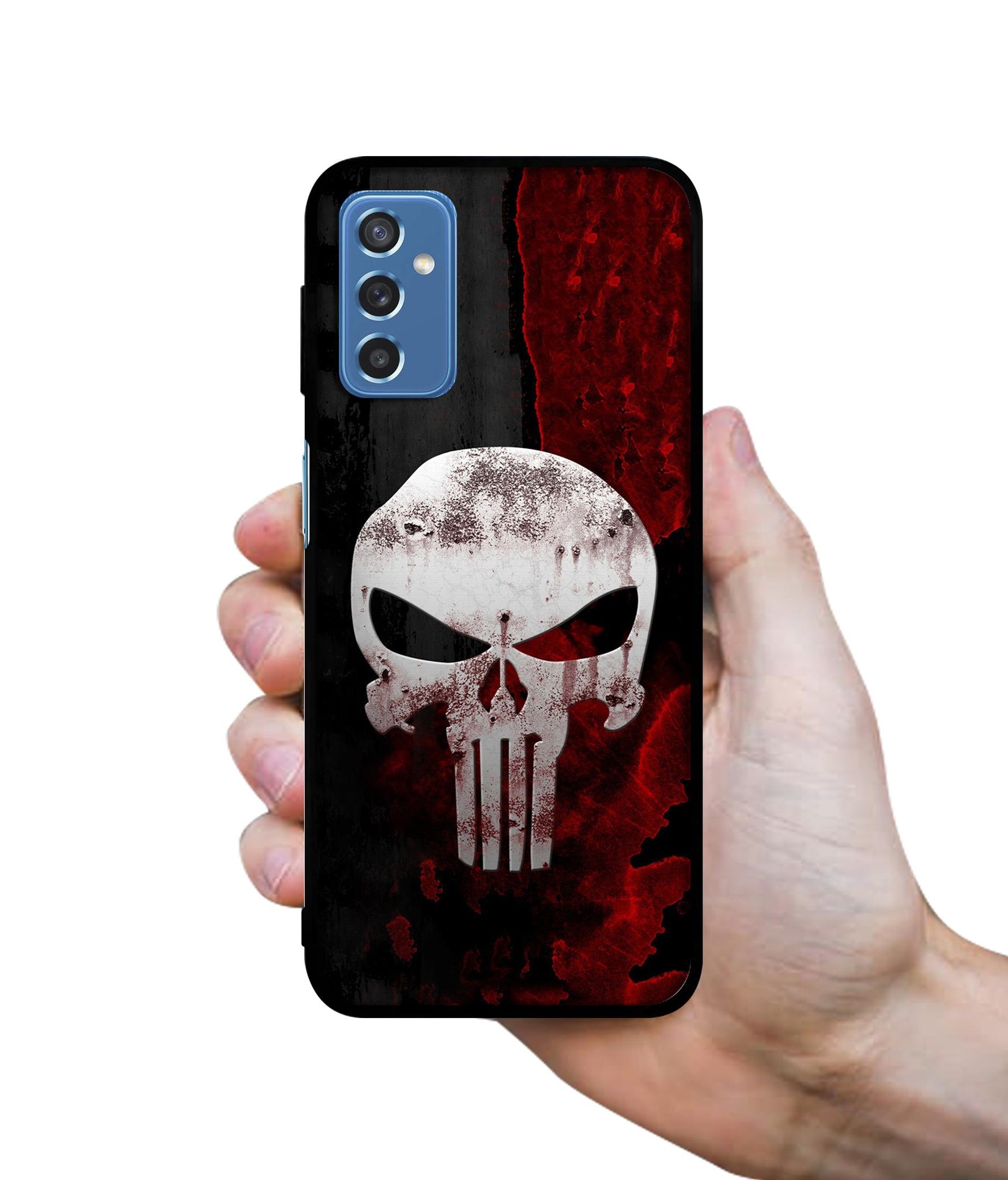 Punisher Skull Designer 2D Printed Back Case Cover for Samsung Galaxy M52 5G