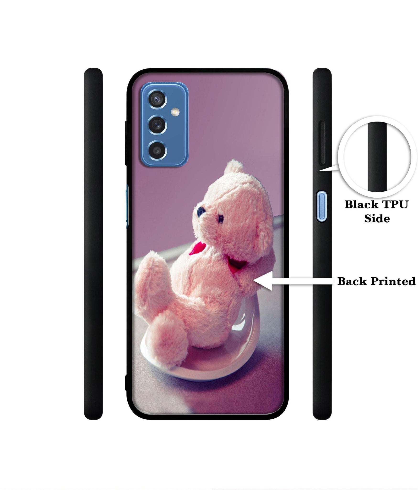 Cute Teddy Bear Designer 2D Printed Back Case Cover for Samsung Galaxy M52 5G