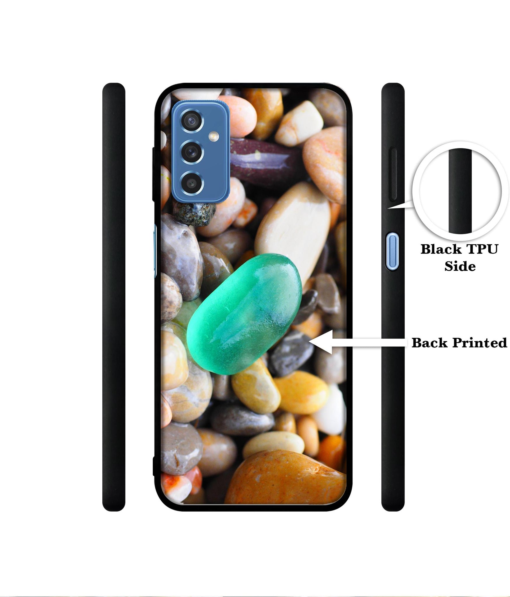 Sea Stones Designer 2D Printed Back Case Cover for Samsung Galaxy M52 5G