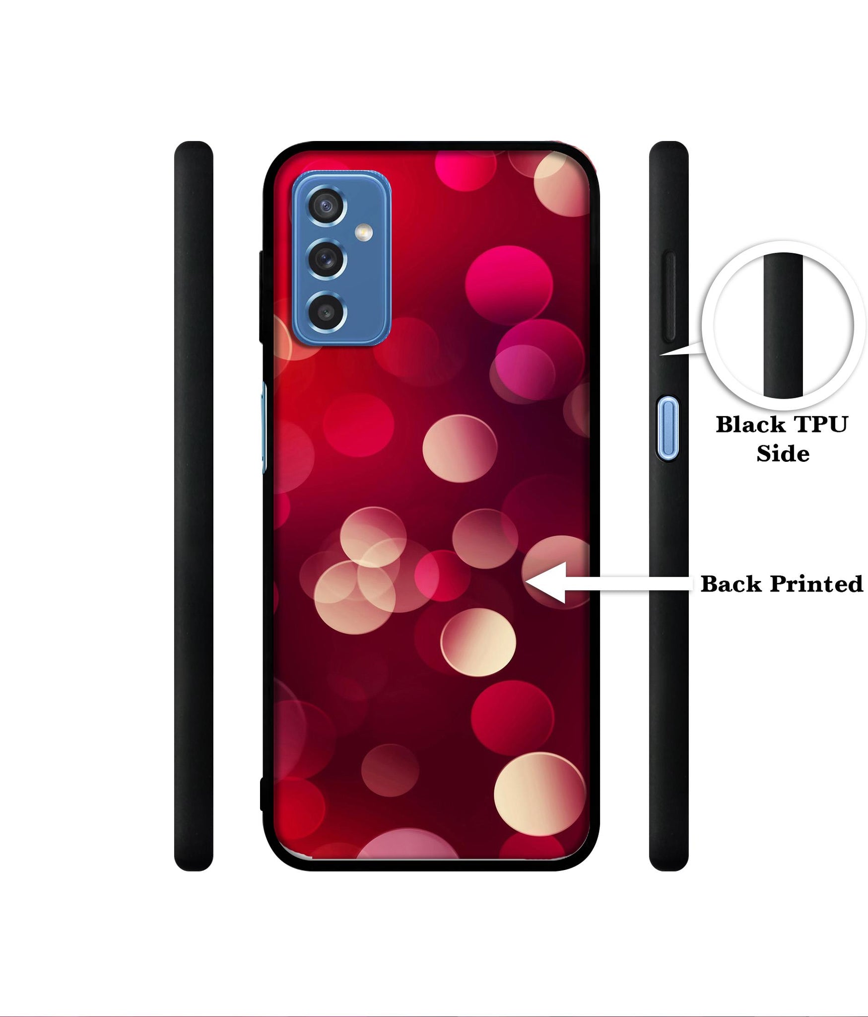 3D Circles Designer 2D Printed Back Case Cover for Samsung Galaxy M52 5G