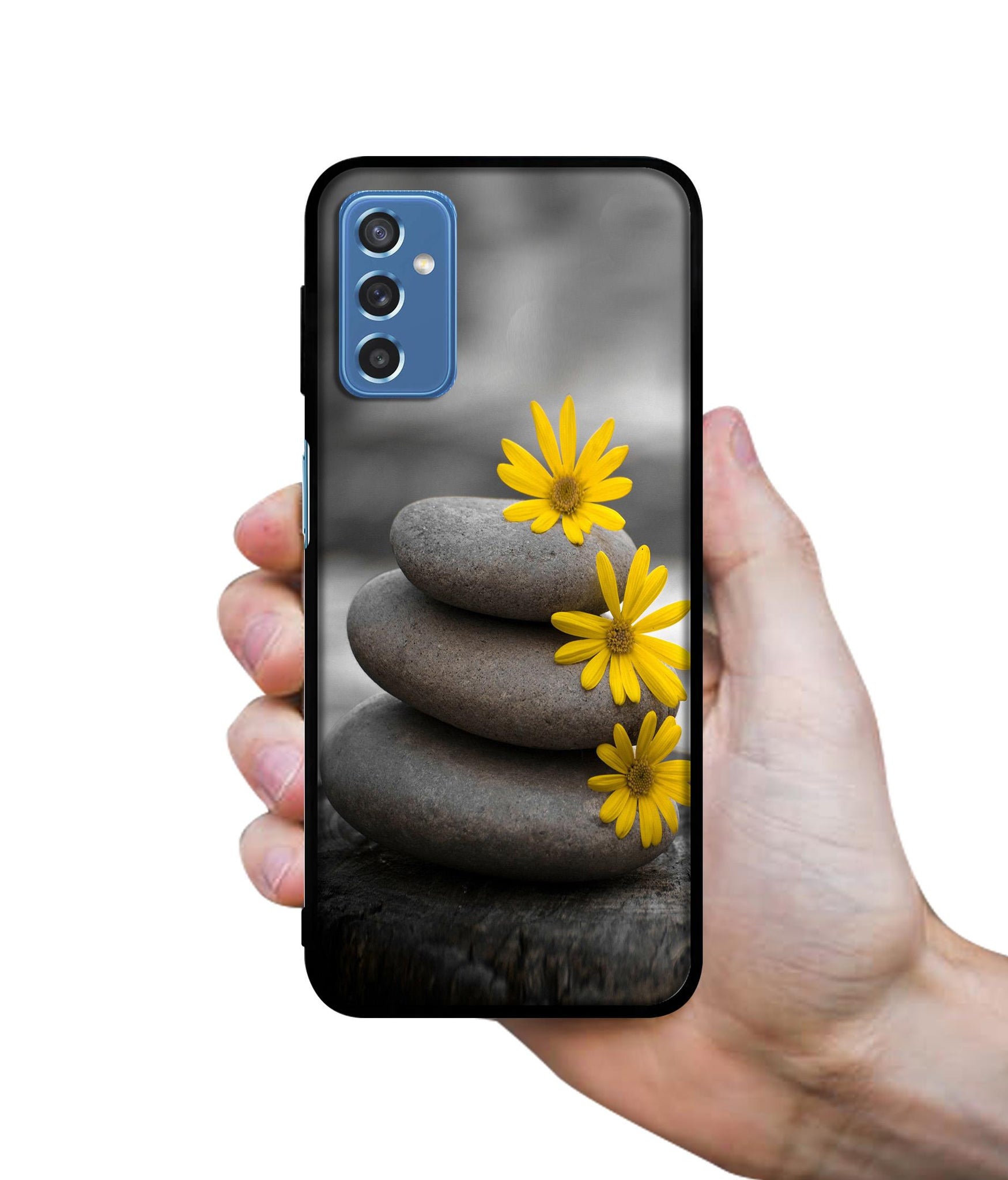 Stones And Flower Designer 2D Printed Back Case Cover for Samsung Galaxy M52 5G