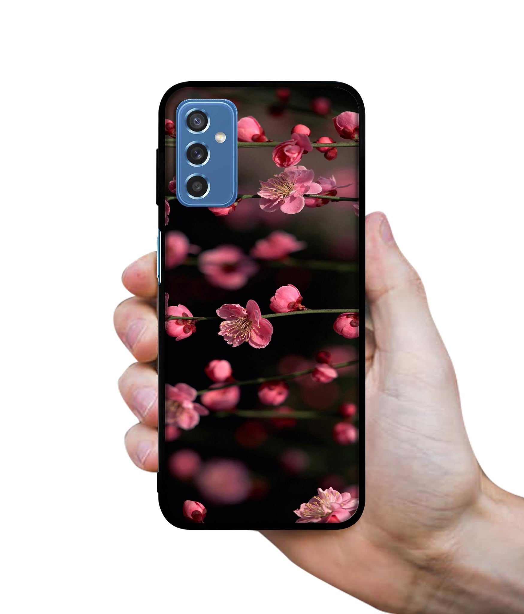 Pink Flowers Designer 2D Printed Back Case Cover for Samsung Galaxy M52 5G