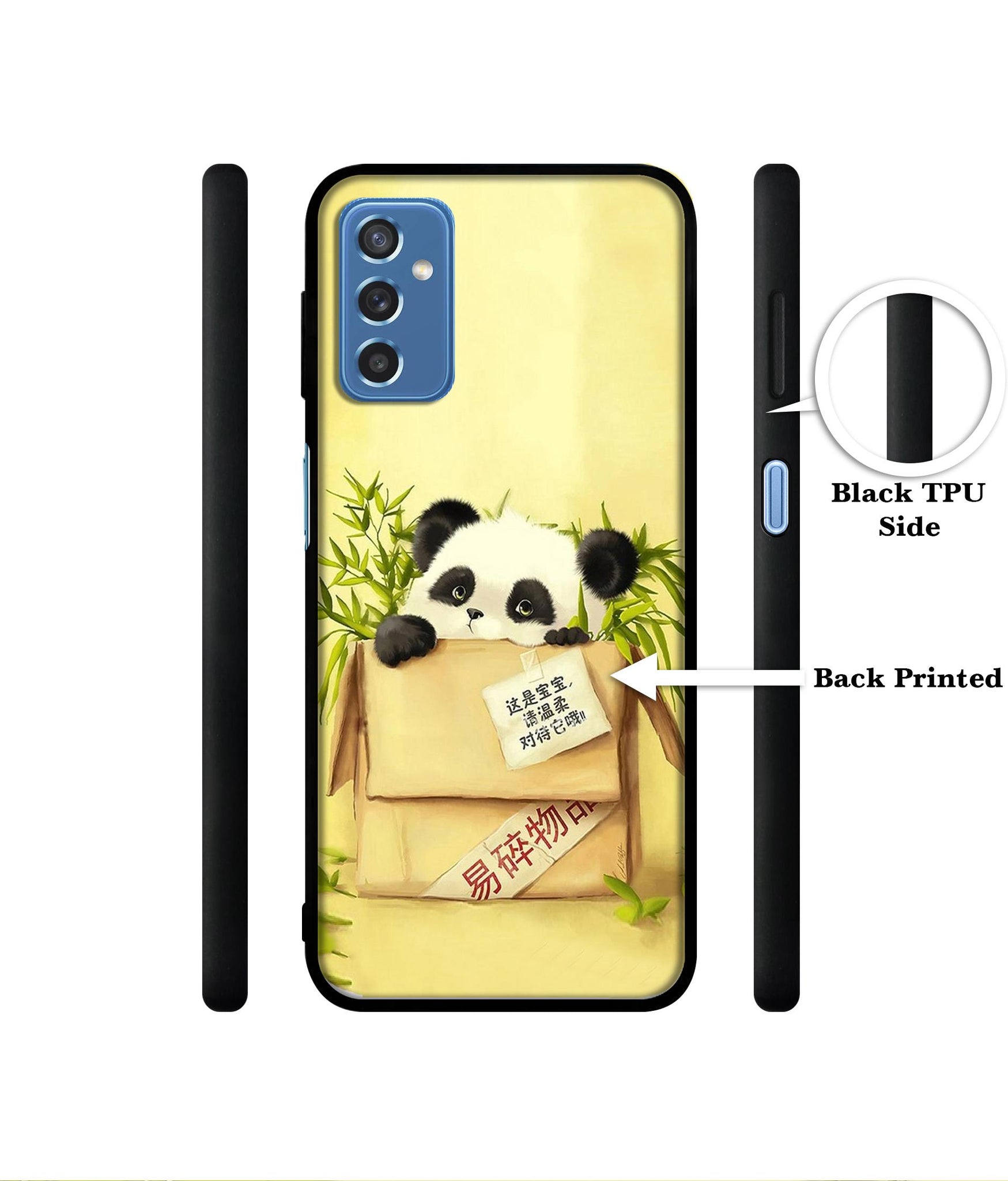 Panda In Box Designer 2D Printed Back Case Cover for Samsung Galaxy M52 5G