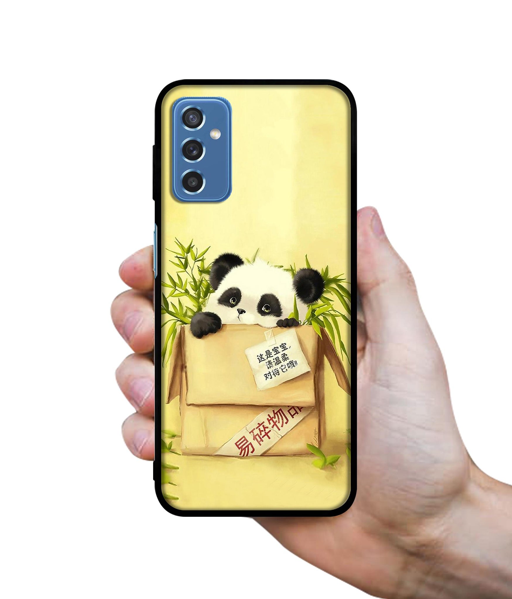 Panda In Box Designer 2D Printed Back Case Cover for Samsung Galaxy M52 5G