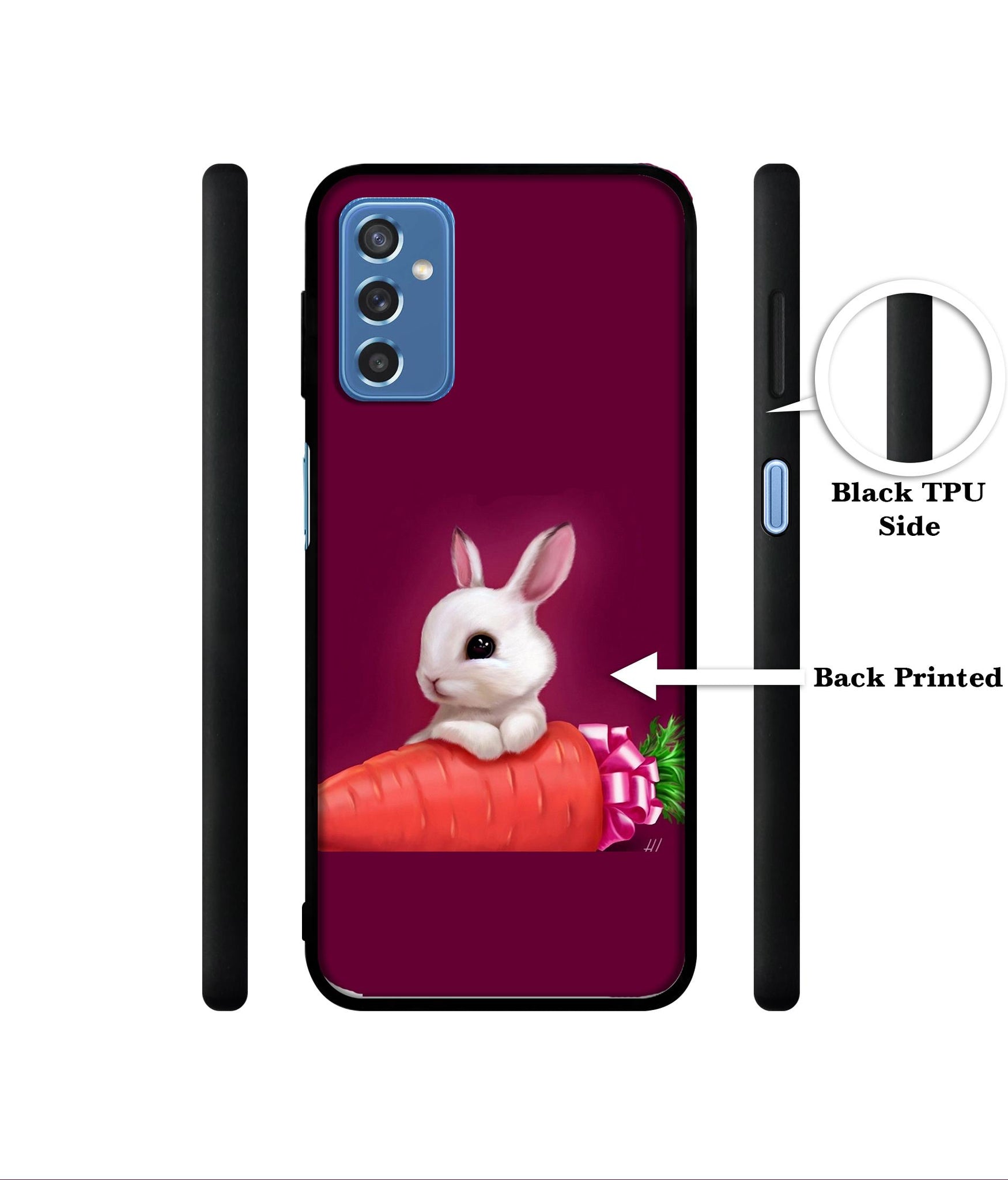 Bunny With Carrot Designer 2D Printed Back Case Cover for Samsung Galaxy M52 5G