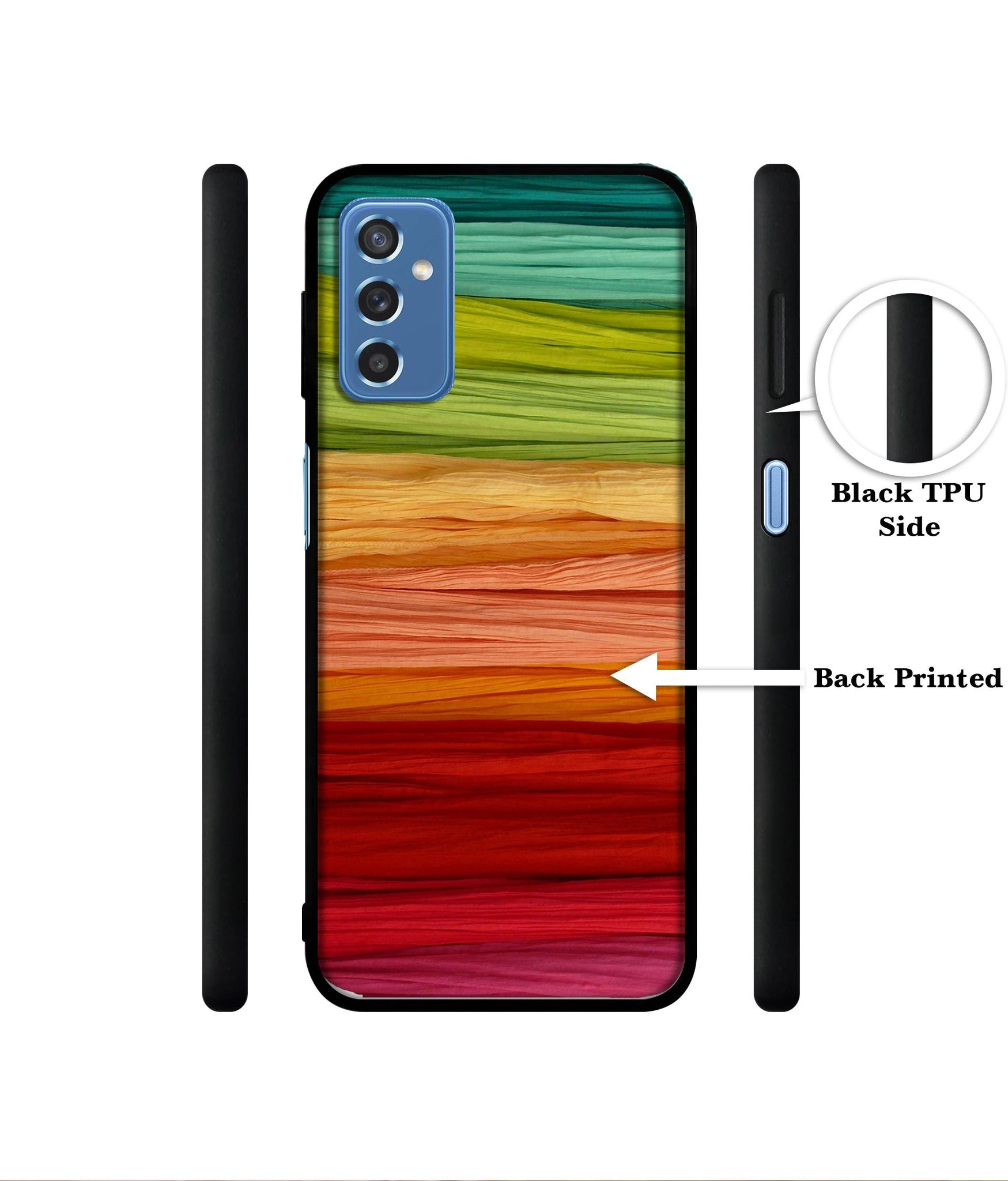 Colorful Thread Designer 2D Printed Back Case Cover for Samsung Galaxy M52 5G