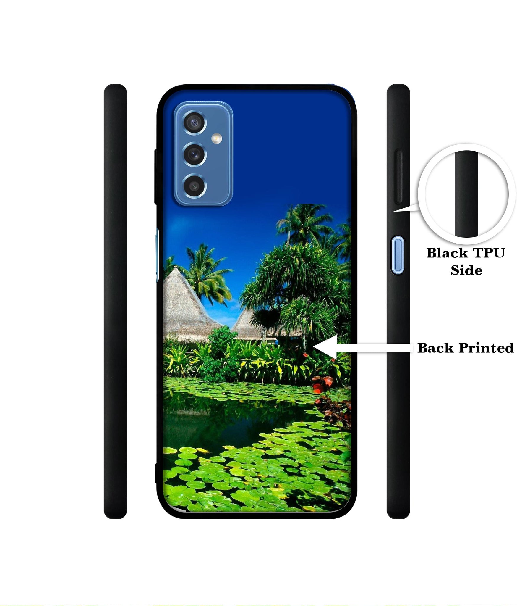 Tropics Water Designer 2D Printed Back Case Cover for Samsung Galaxy M52 5G