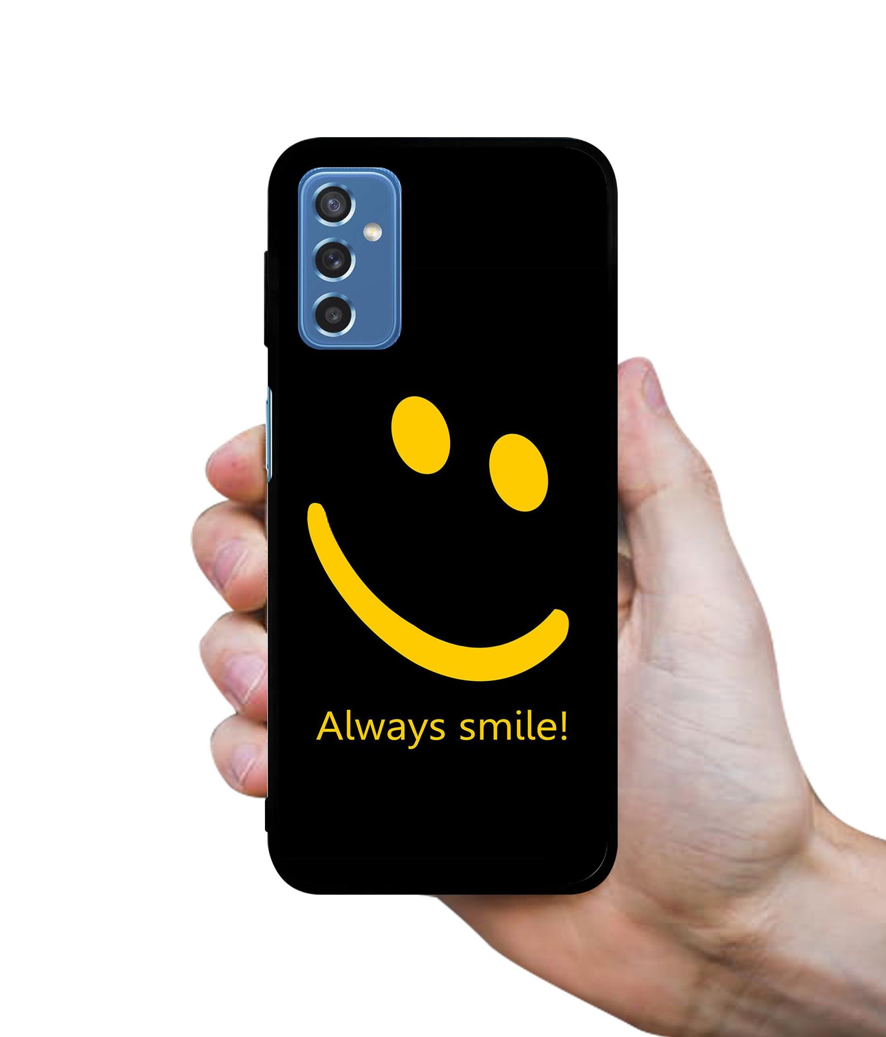 Always Smile Quote Designer 2D Printed Back Case Cover for Samsung Galaxy M52 5G