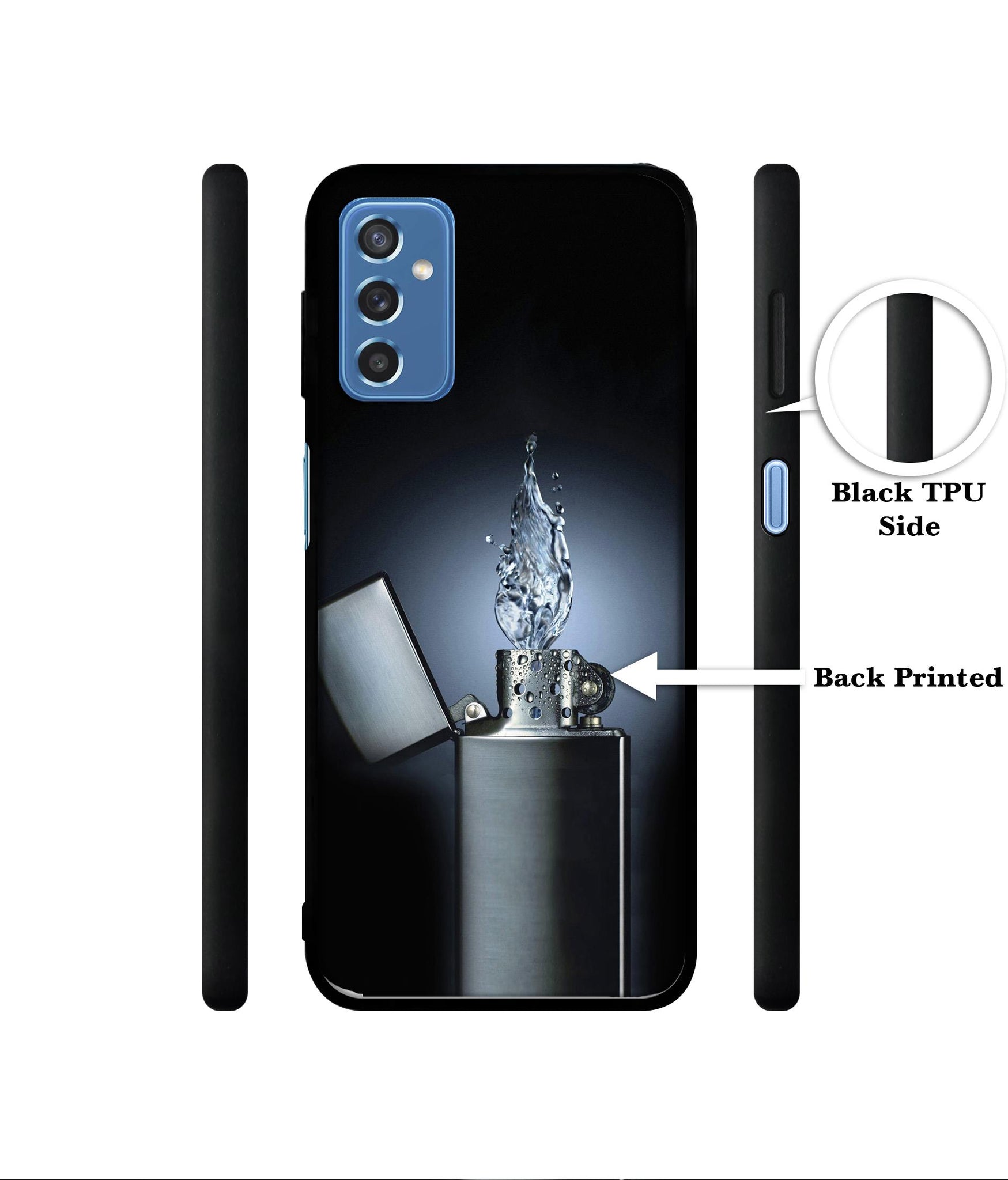 Water Lighter Designer 2D Printed Back Case Cover for Samsung Galaxy M52 5G