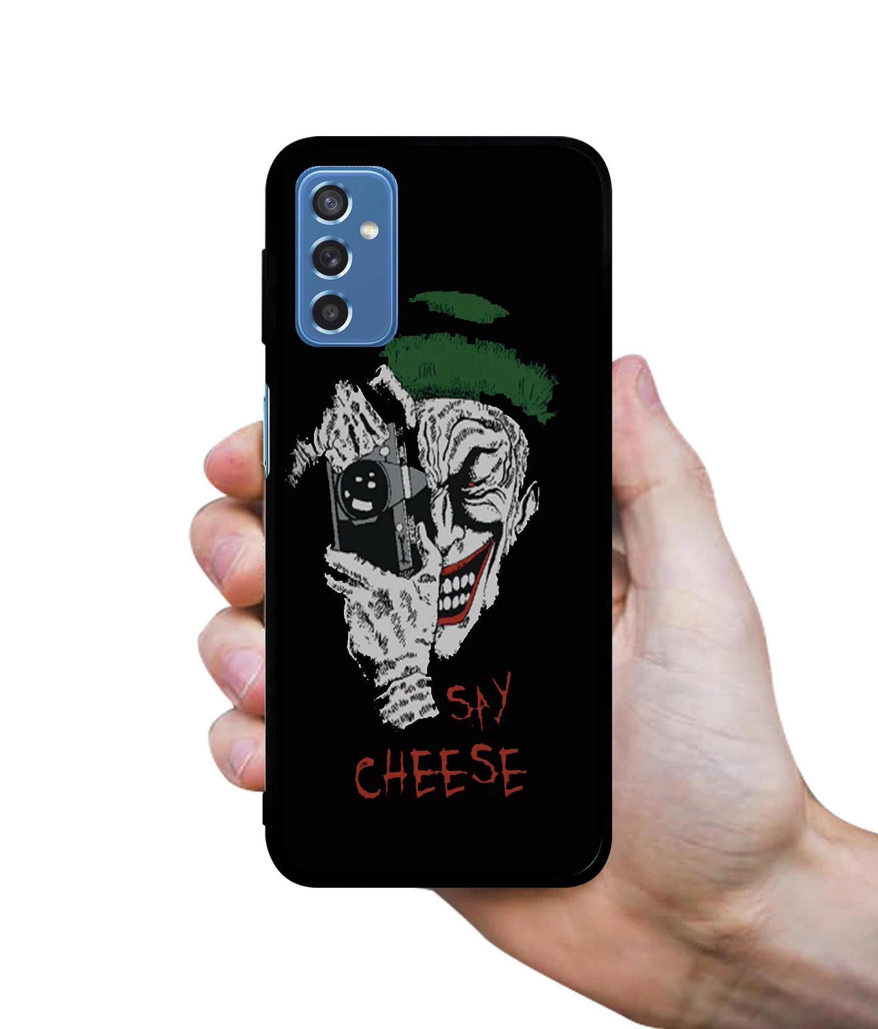 Joker Say Cheese Designer 2D Printed Back Case Cover for Samsung Galaxy M52 5G