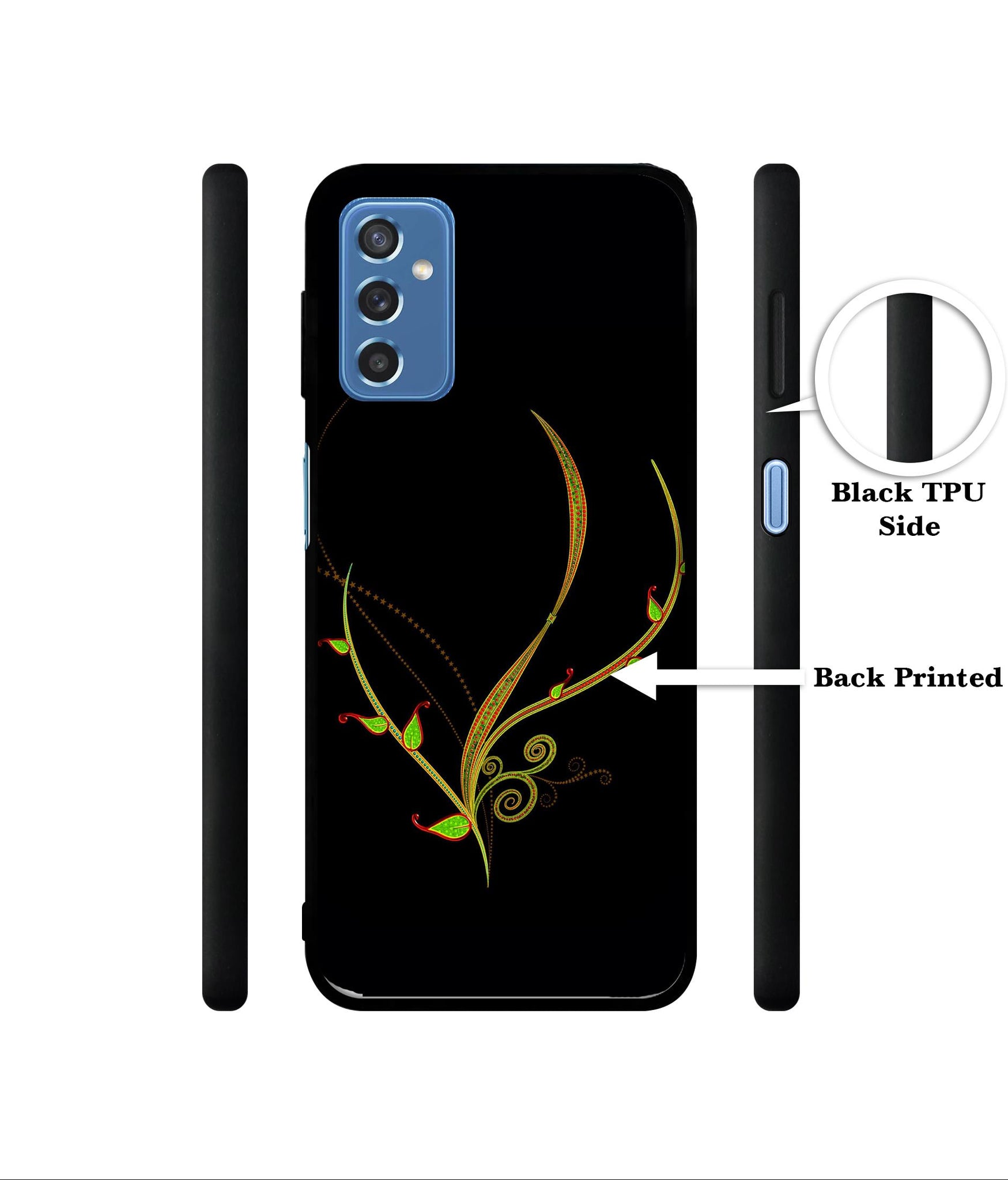 Yellow Pattern Designer 2D Printed Back Case Cover for Samsung Galaxy M52 5G