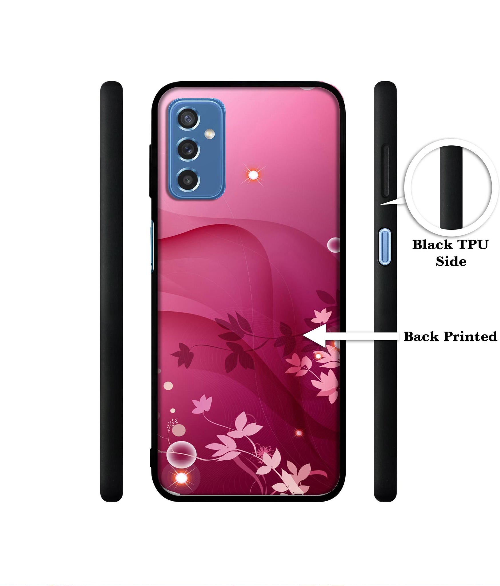 Pink Abstract Designer 2D Printed Back Case Cover for Samsung Galaxy M52 5G