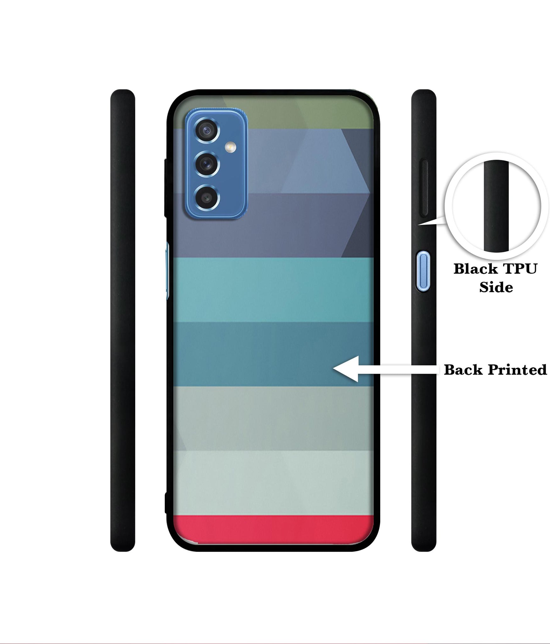 Colorful Lines Designer 2D Printed Back Case Cover for Samsung Galaxy M52 5G