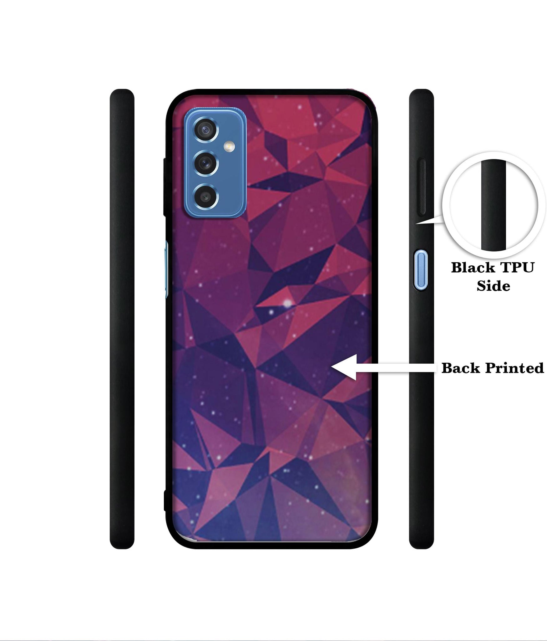 Bad Color Shape Designer 2D Printed Back Case Cover for Samsung Galaxy M52 5G