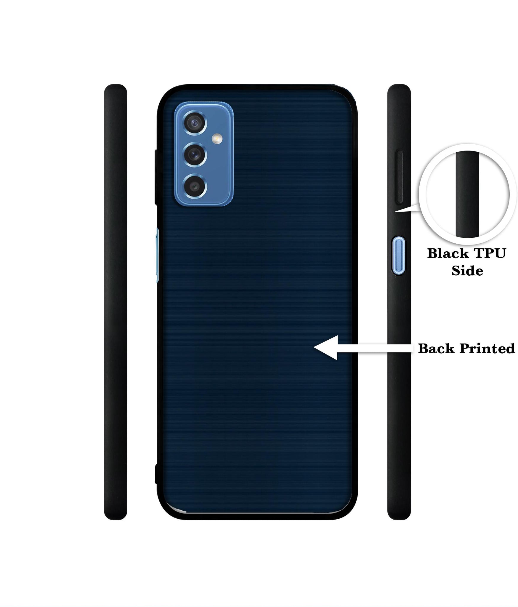 Blue Line Designer 2D Printed Back Case Cover for Samsung Galaxy M52 5G