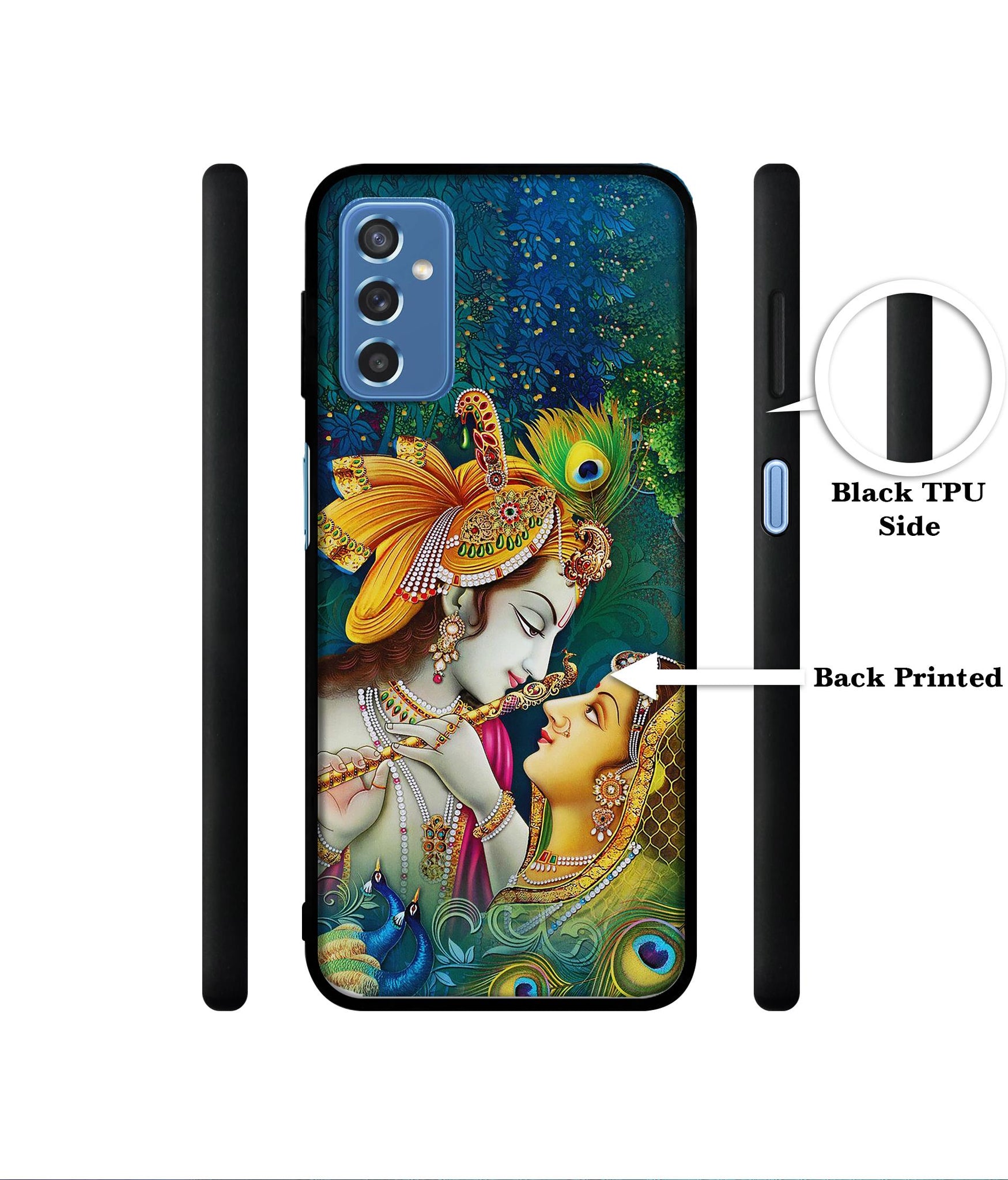 Radha Kishan Love Designer 2D Printed Back Case Cover for Samsung Galaxy M52 5G