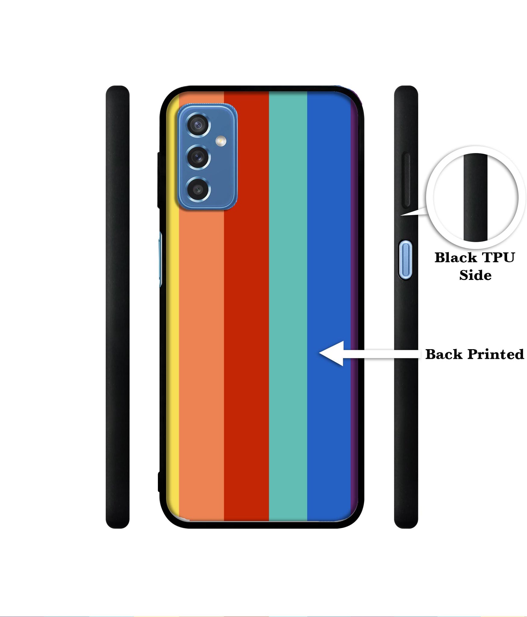 Rainbow Colors Designer 2D Printed Back Case Cover for Samsung Galaxy M52 5G