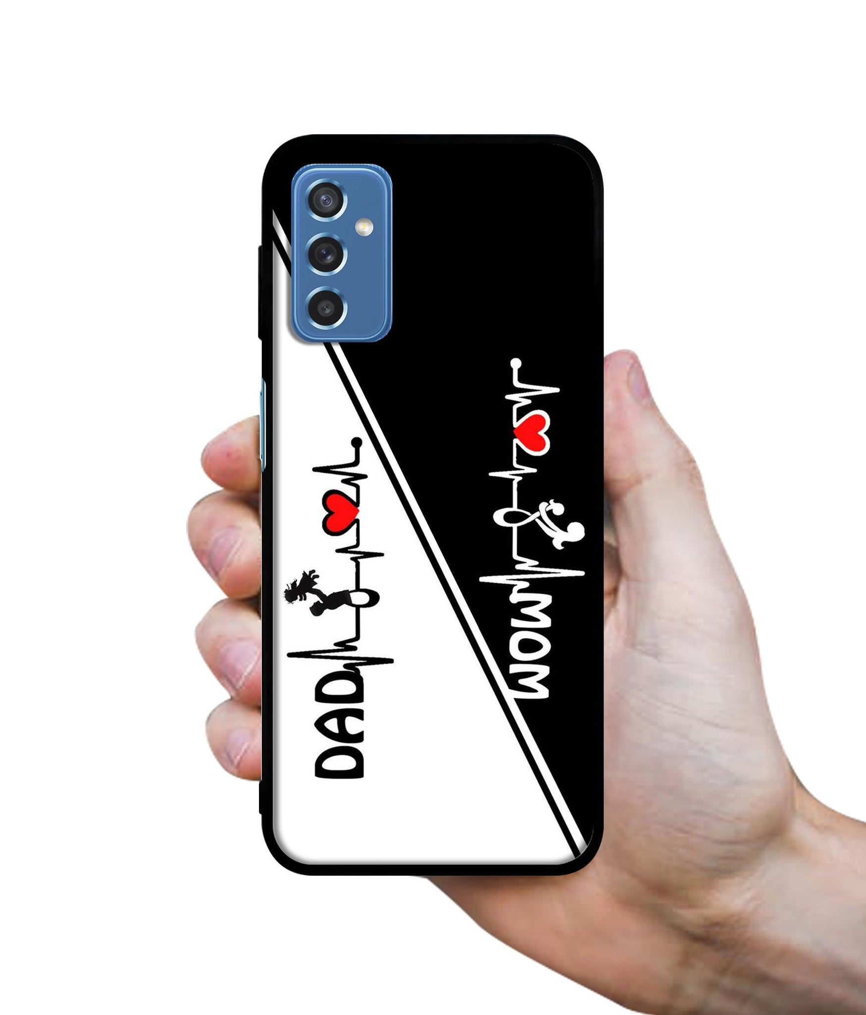 Mom and Dad Lover Designer 2D Printed Back Case Cover for Samsung Galaxy M52 5G