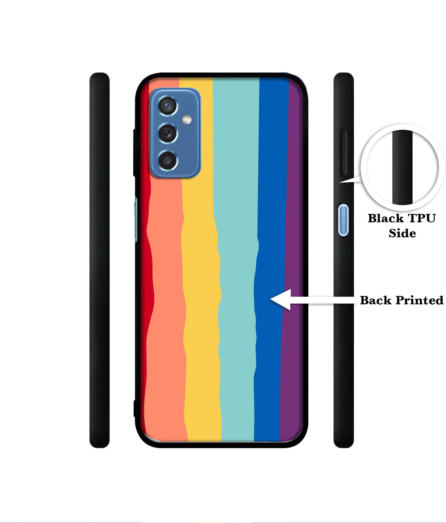 Rainbow Designer 2D Printed Back Case Cover for Samsung Galaxy M52 5G