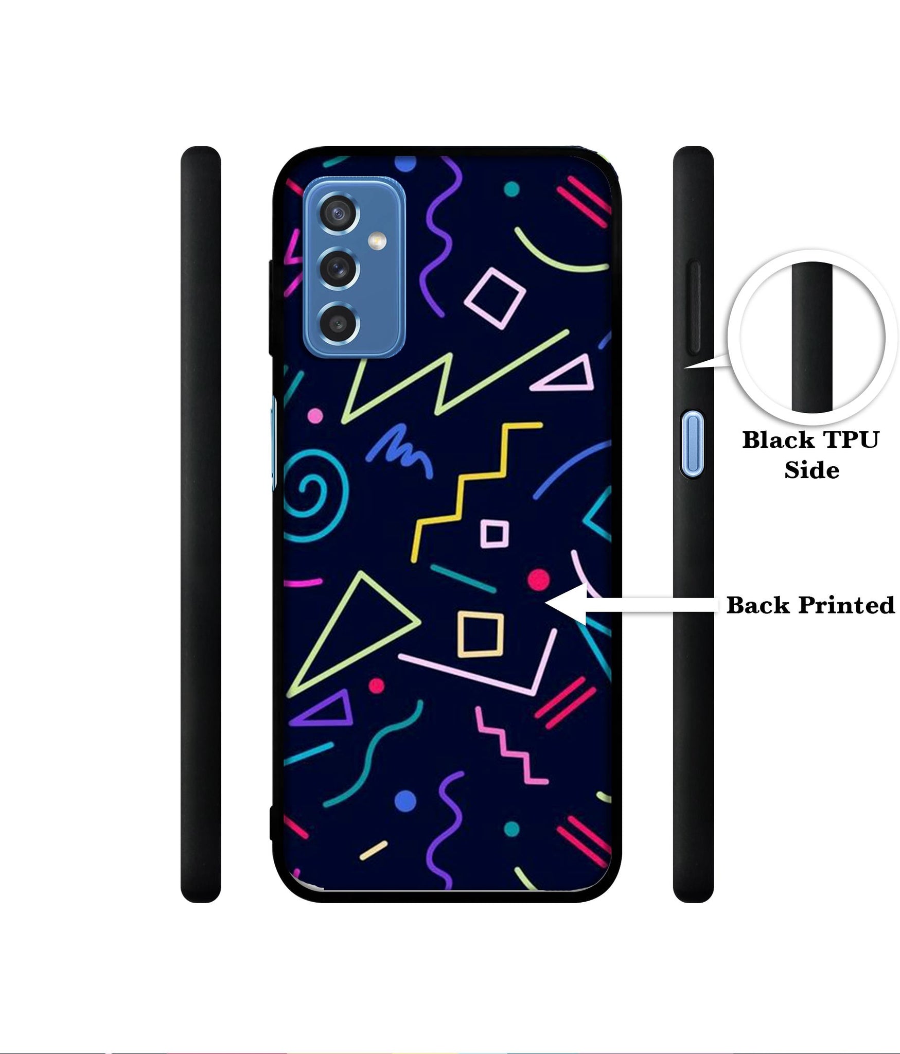 Retro Abstract Designer 2D Printed Back Case Cover for Samsung Galaxy M52 5G
