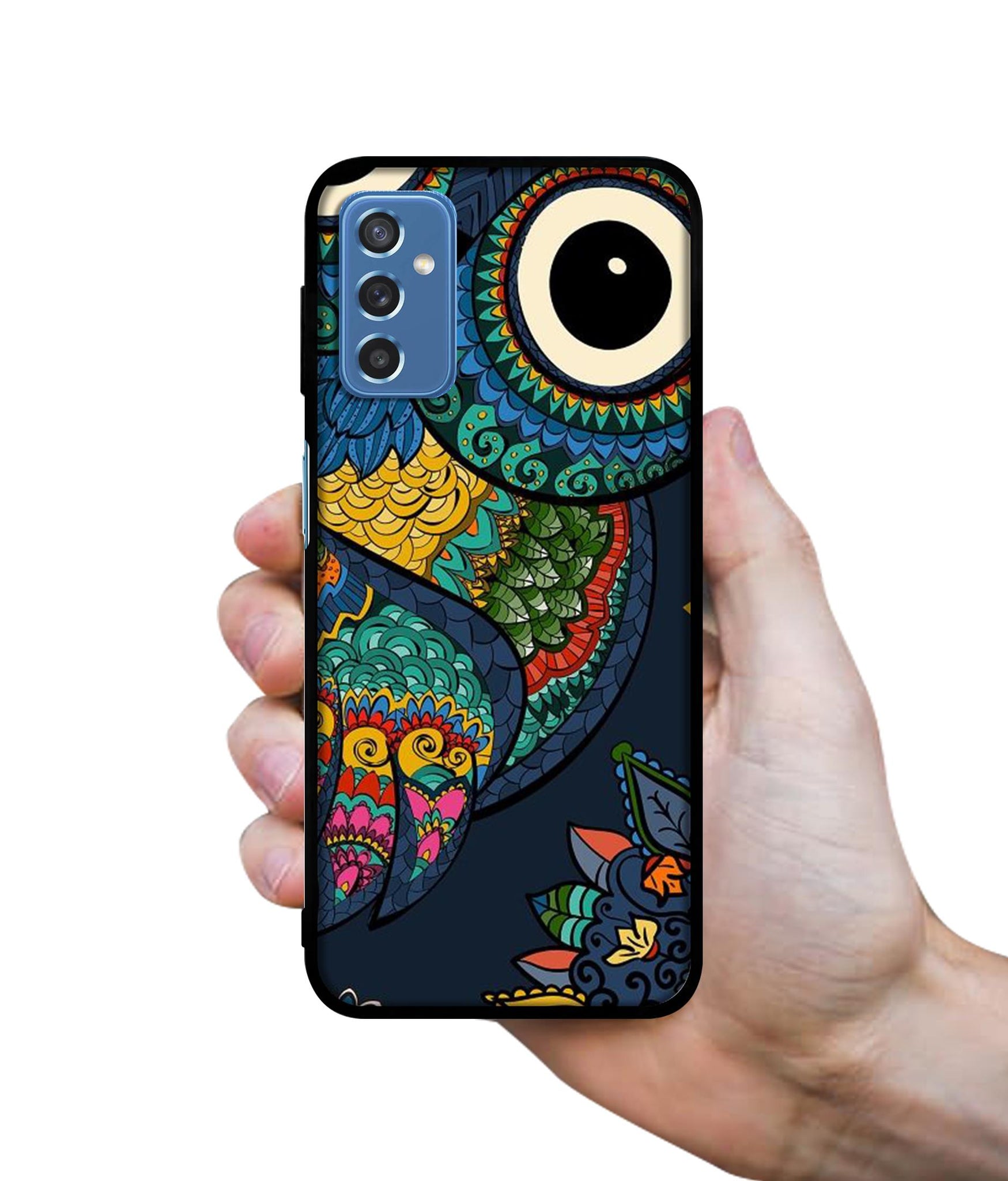 Owl Illustration Designer 2D Printed Back Case Cover for Samsung Galaxy M52 5G
