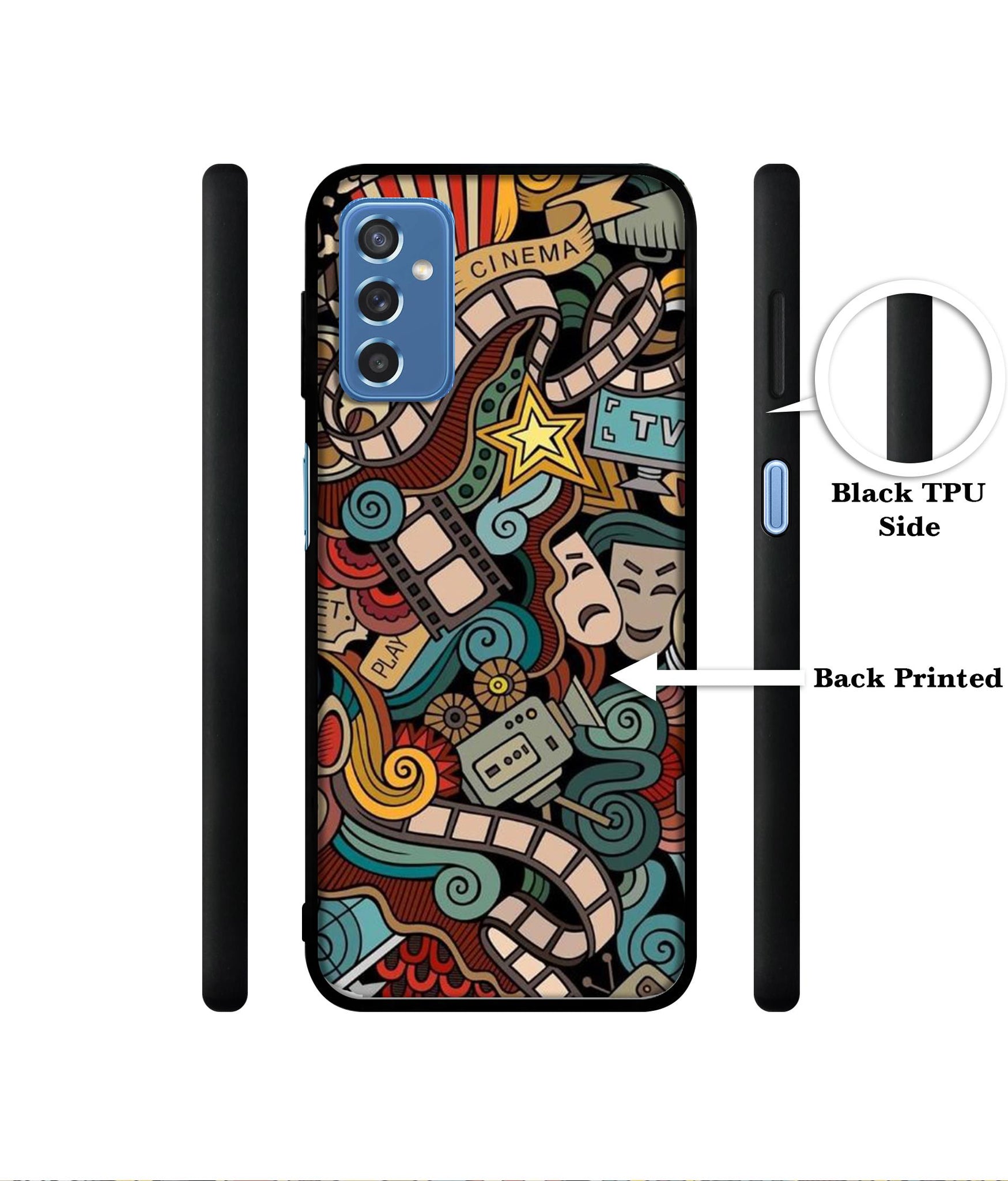 Movies Designer 2D Printed Back Case Cover for Samsung Galaxy M52 5G