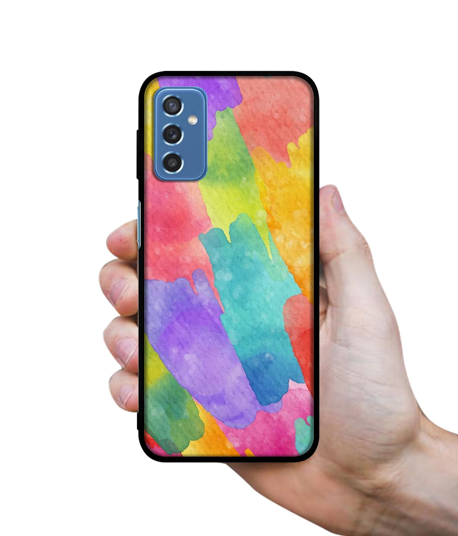 Water Paint Colorful Abstract Designer 2D Printed Back Case Cover for Samsung Galaxy M52 5G