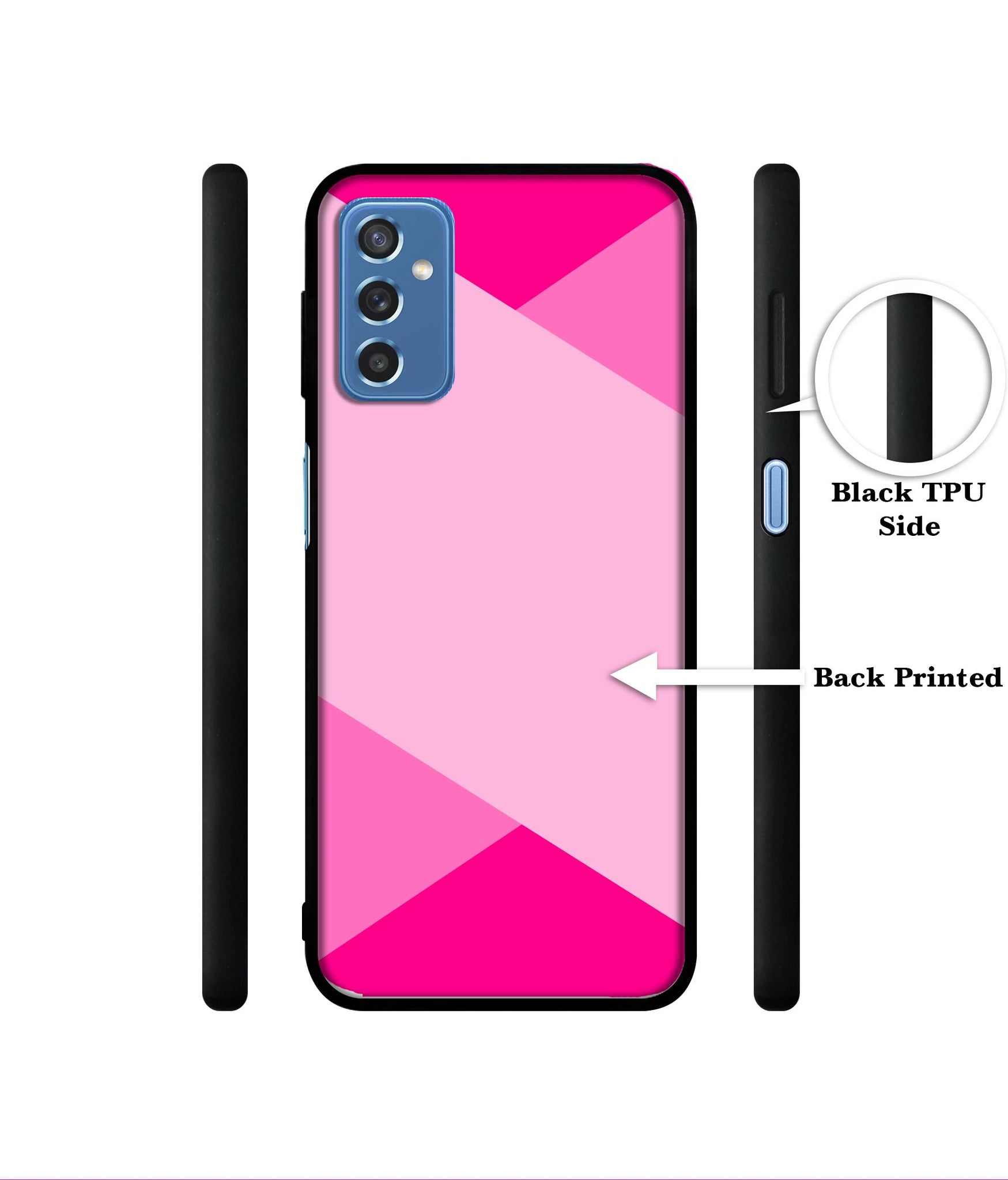 Pink Cross Vector Designer 2D Printed Back Case Cover for Samsung Galaxy M52 5G