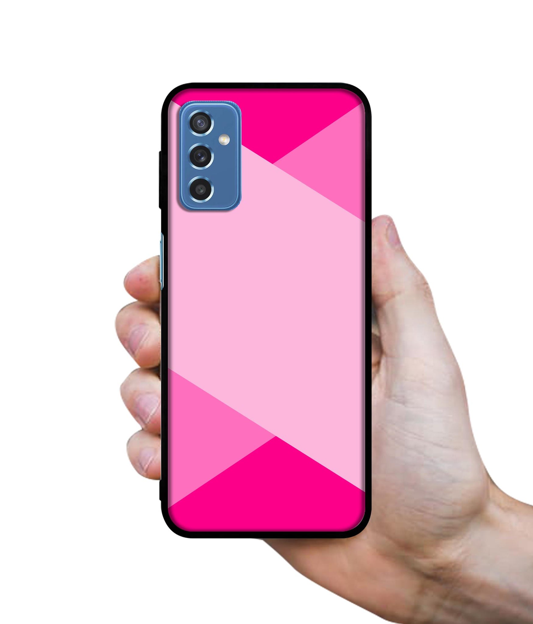 Pink Cross Vector Designer 2D Printed Back Case Cover for Samsung Galaxy M52 5G