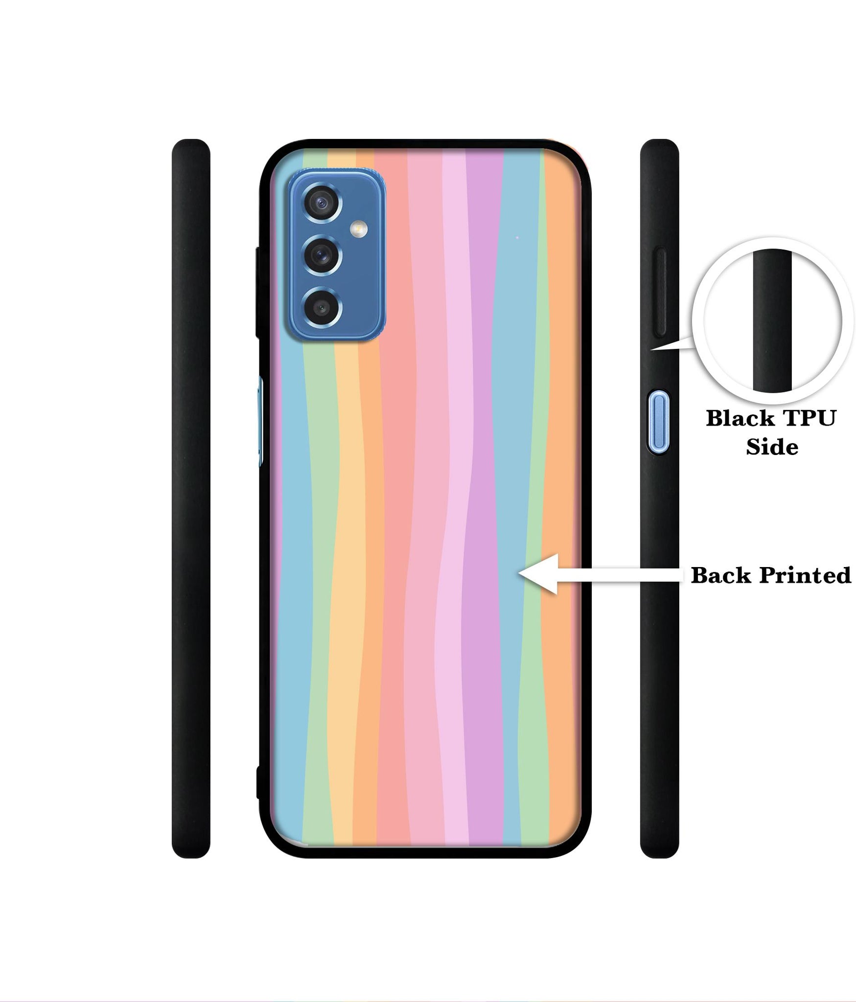 Cool Rainbow Designer 2D Printed Back Case Cover for Samsung Galaxy M52 5G