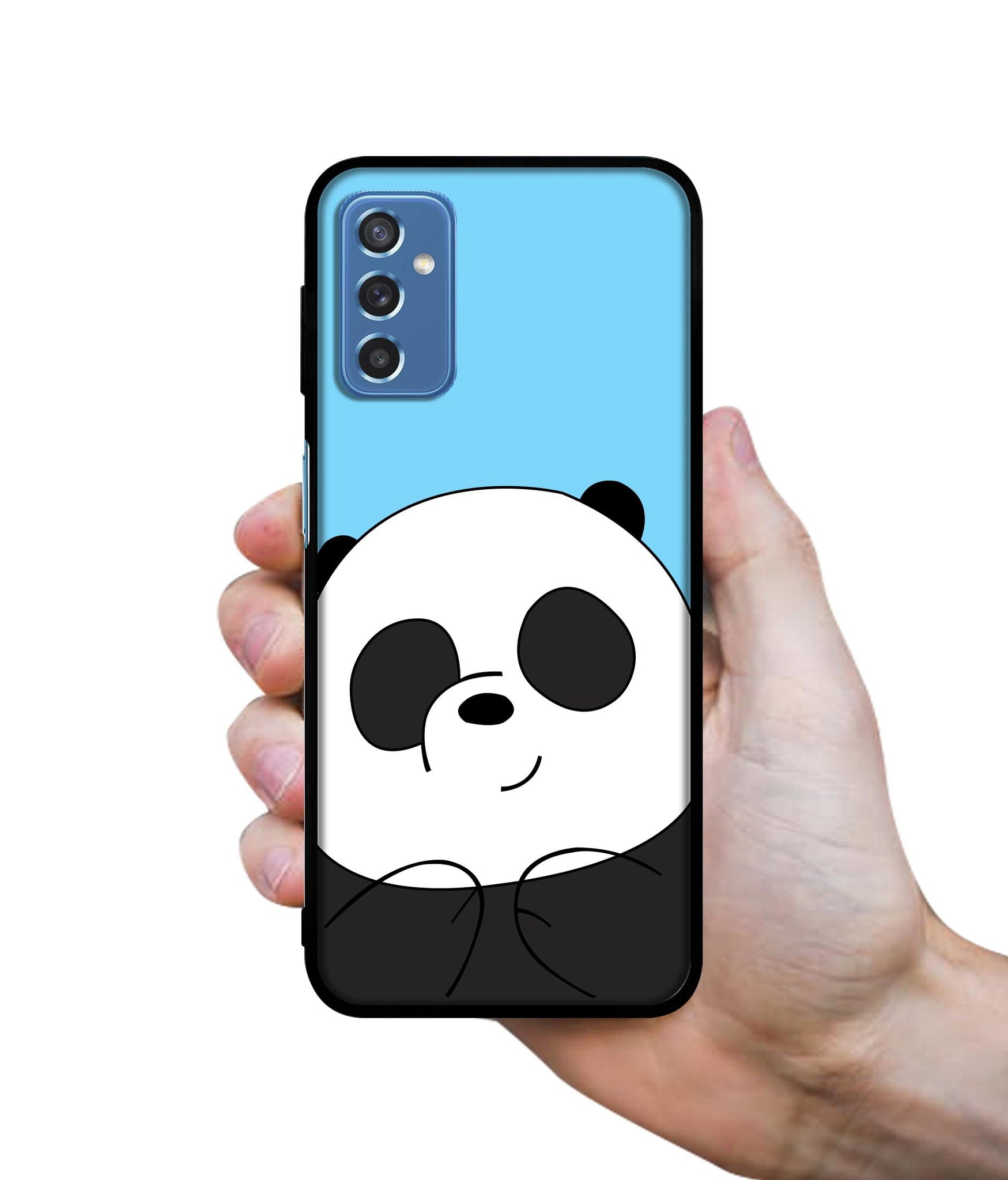 Cute Panda Designer 2D Printed Back Case Cover for Samsung Galaxy M52 5G