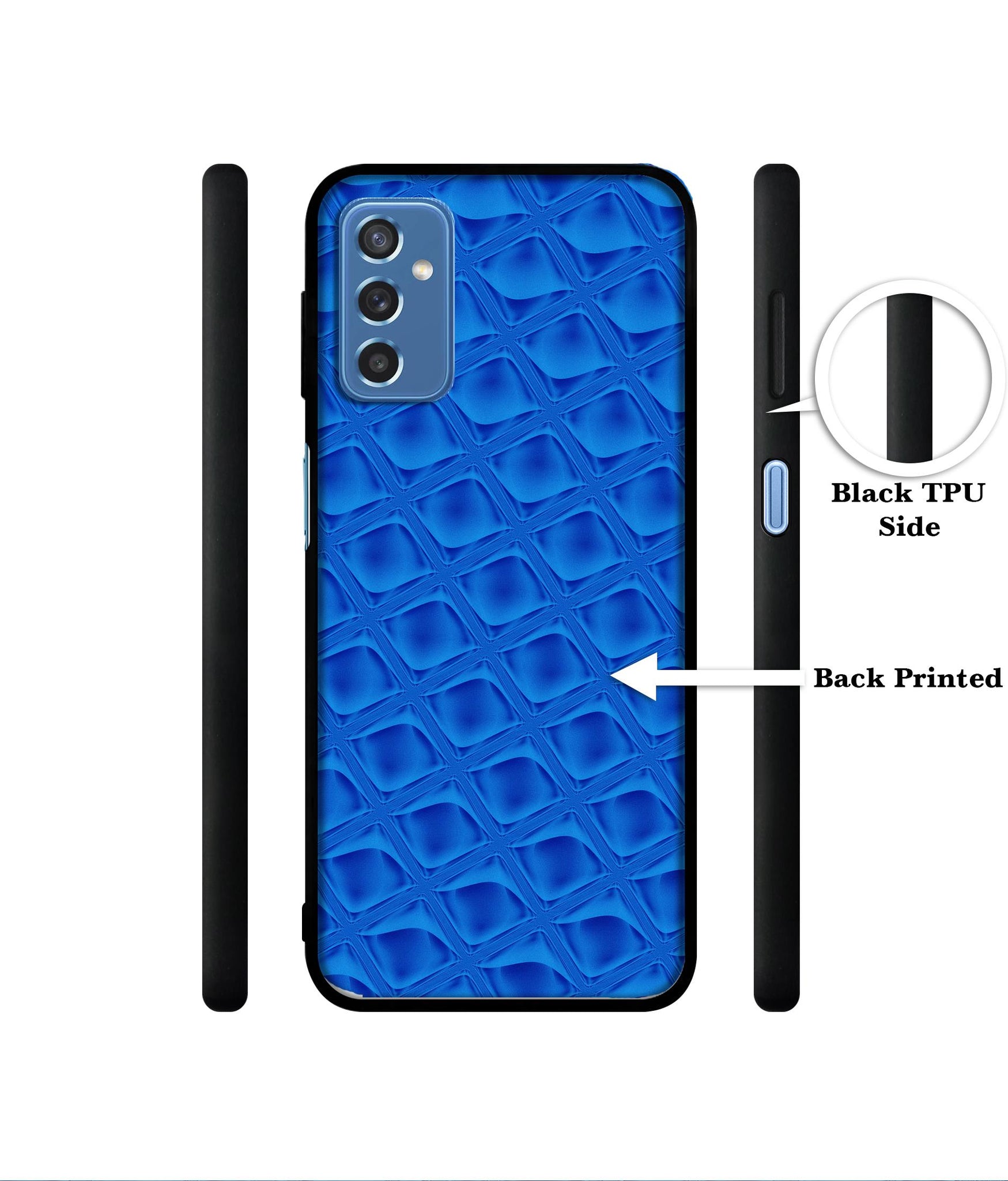 Blue Diamond Designer 2D Printed Back Case Cover for Samsung Galaxy M52 5G