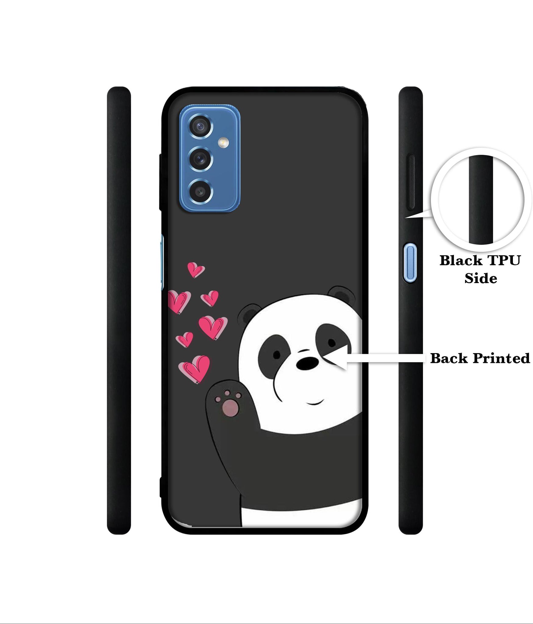 Love Panda Designer 2D Printed Back Case Cover for Samsung Galaxy M52 5G