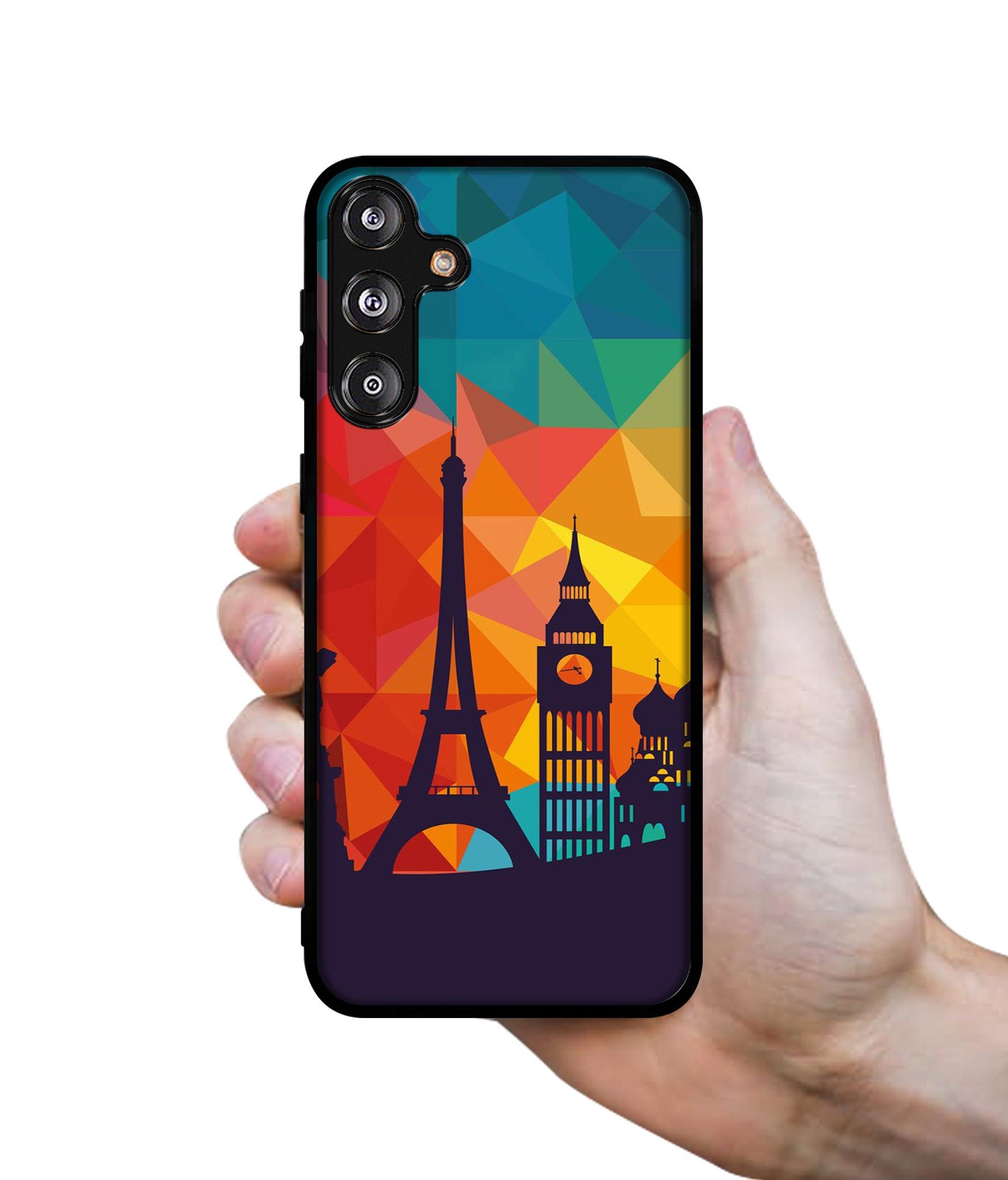 Colored Paris Designer 2D Printed Back Case Cover for Samsung Galaxy M55 5G / M55s 5G / F55?G