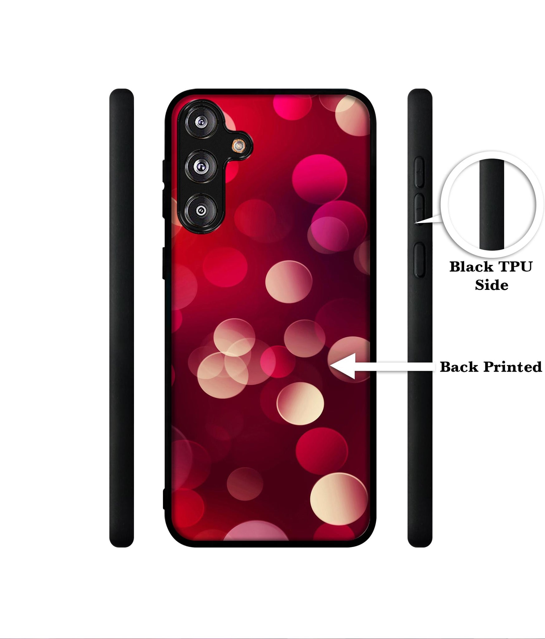 3D Circles Designer 2D Printed Back Case Cover for Samsung Galaxy M55 5G / M55s 5G / F55?G