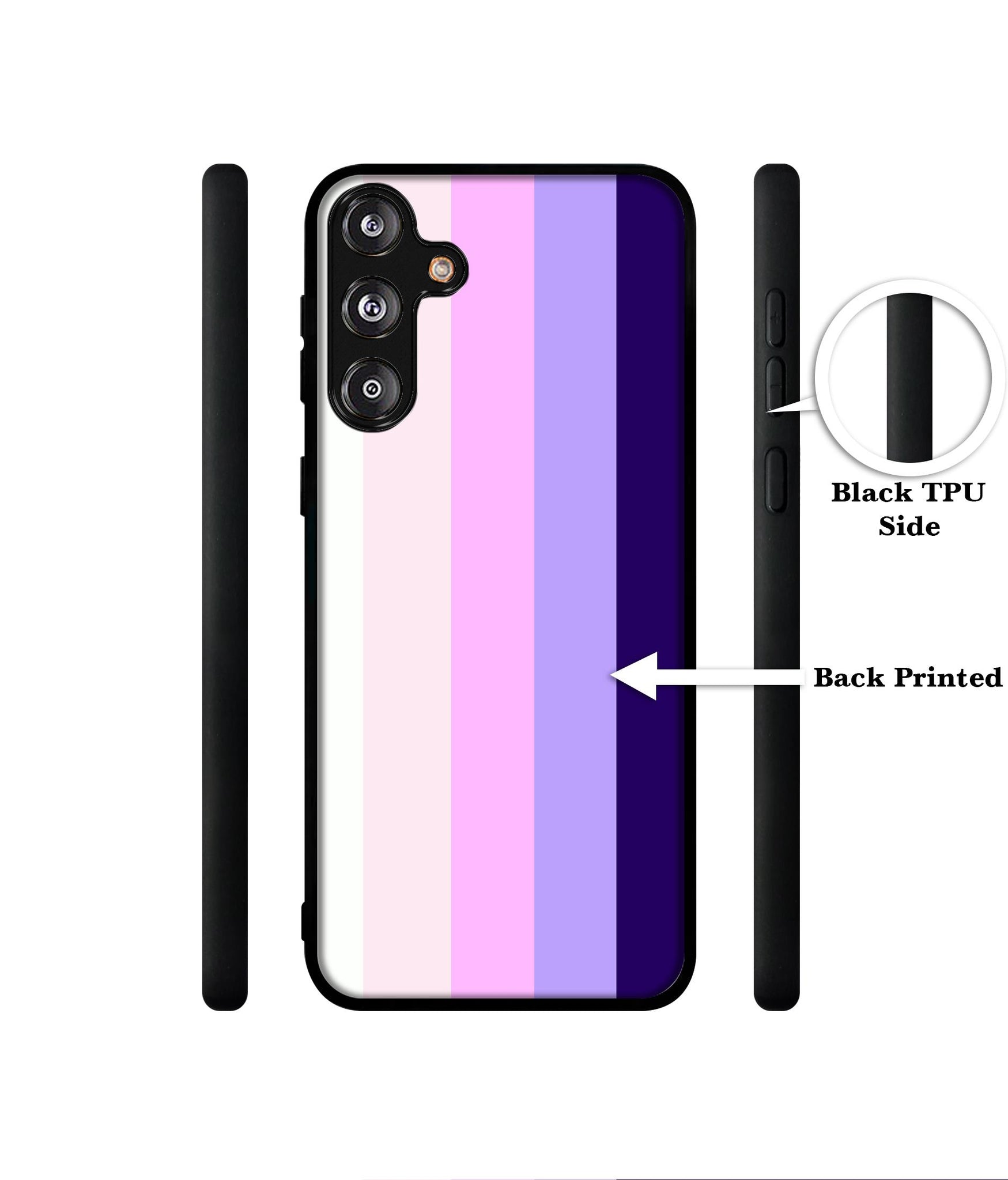Pink and Purple Lines Designer 2D Printed Back Case Cover for Samsung Galaxy M55 5G / M55s 5G / F55?G