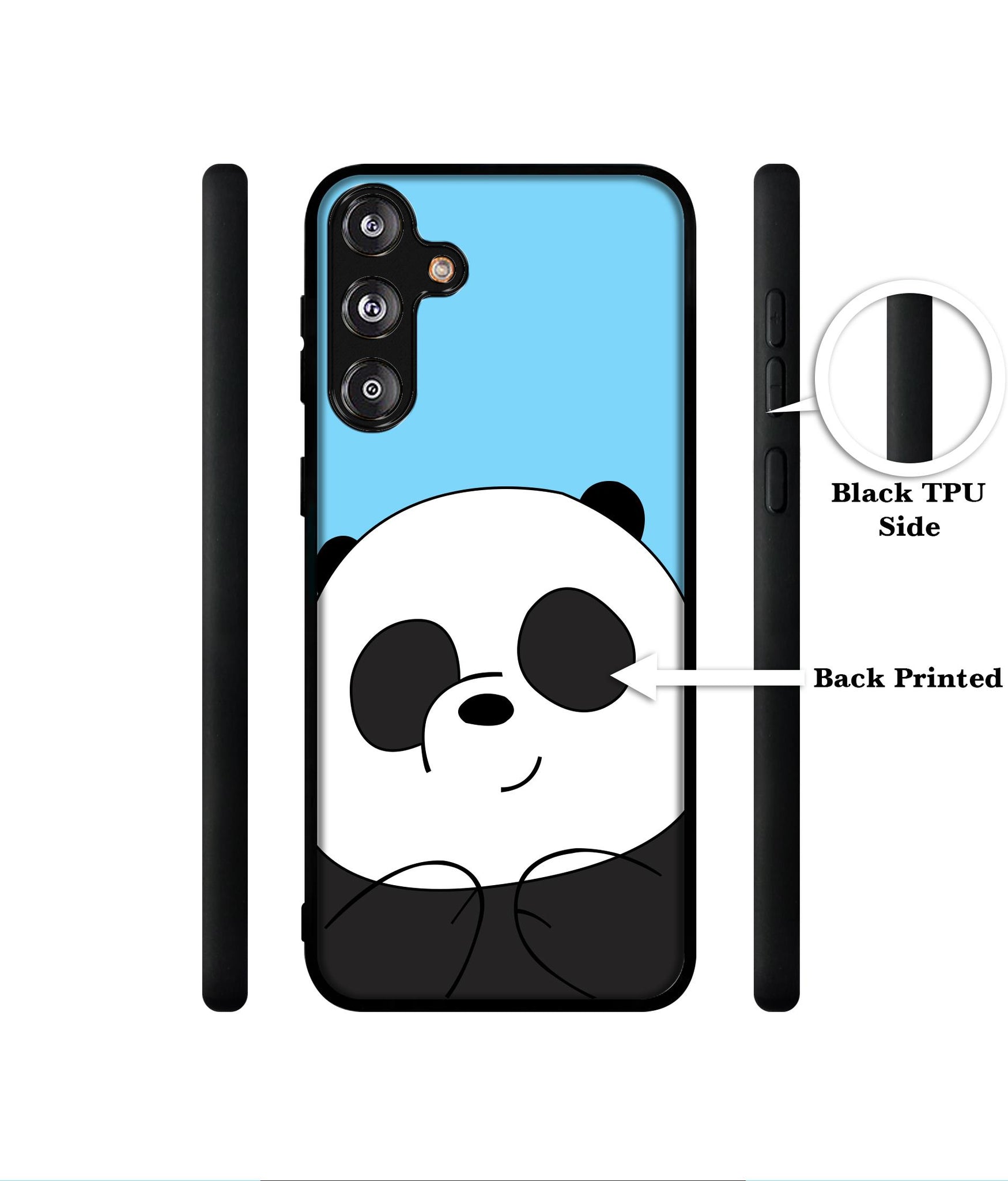 Cute Panda Designer 2D Printed Back Case Cover for Samsung Galaxy M55 5G / M55s 5G / F55?G