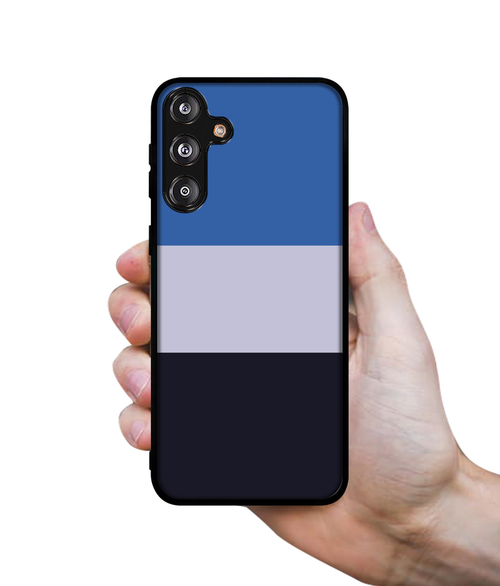 Three Color Stripes Designer 2D Printed Back Case Cover for Samsung Galaxy M55 5G / M55s 5G / F55?G