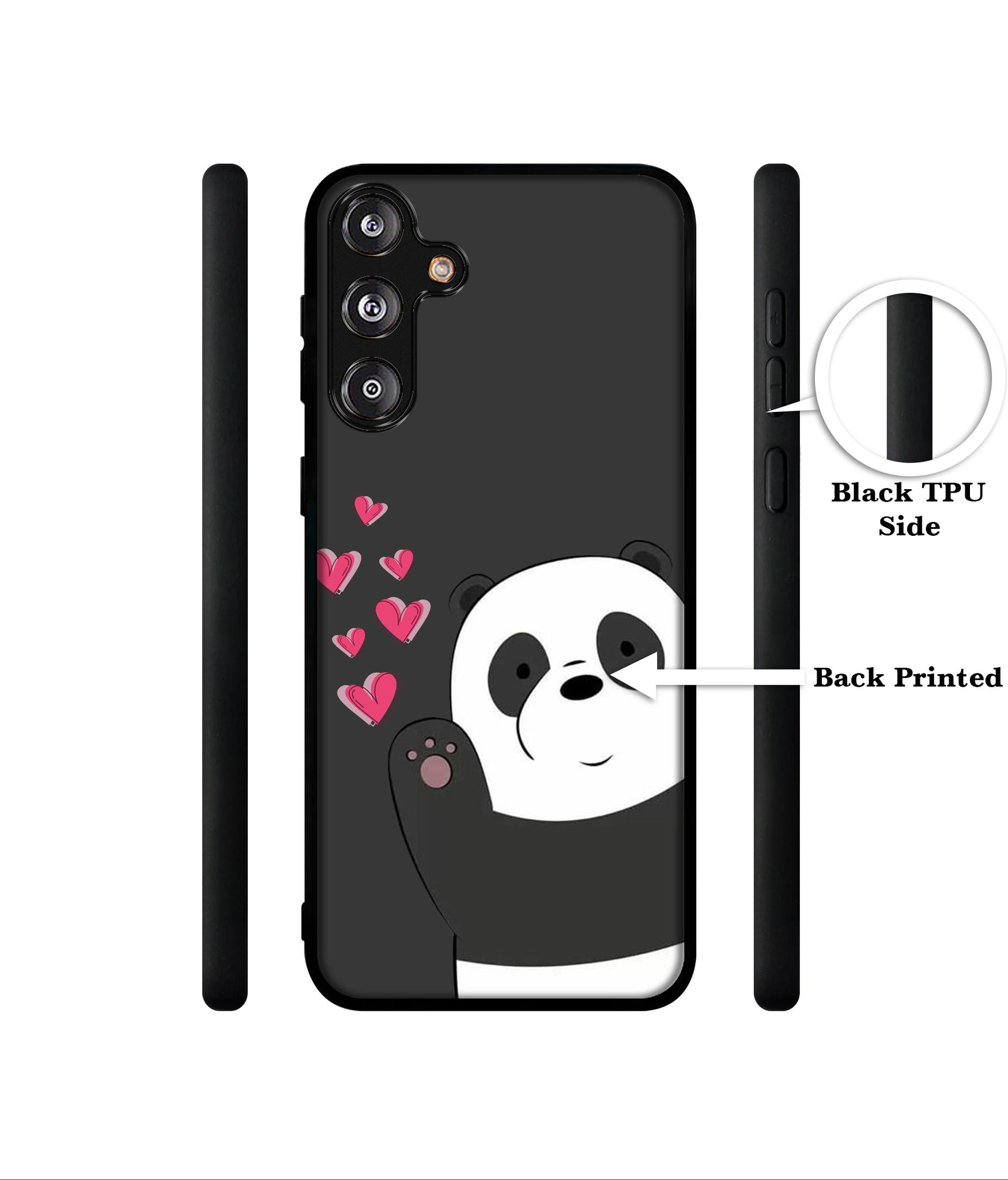 Love Panda Designer 2D Printed Back Case Cover for Samsung Galaxy M55 5G / M55s 5G / F55?G