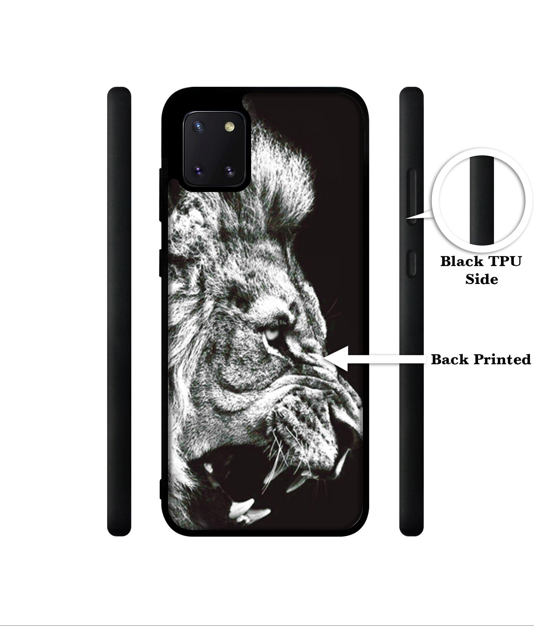 Angry Lion Designer 2D Printed Back Case Cover for Samsung Galaxy Note 10 Lite 4G