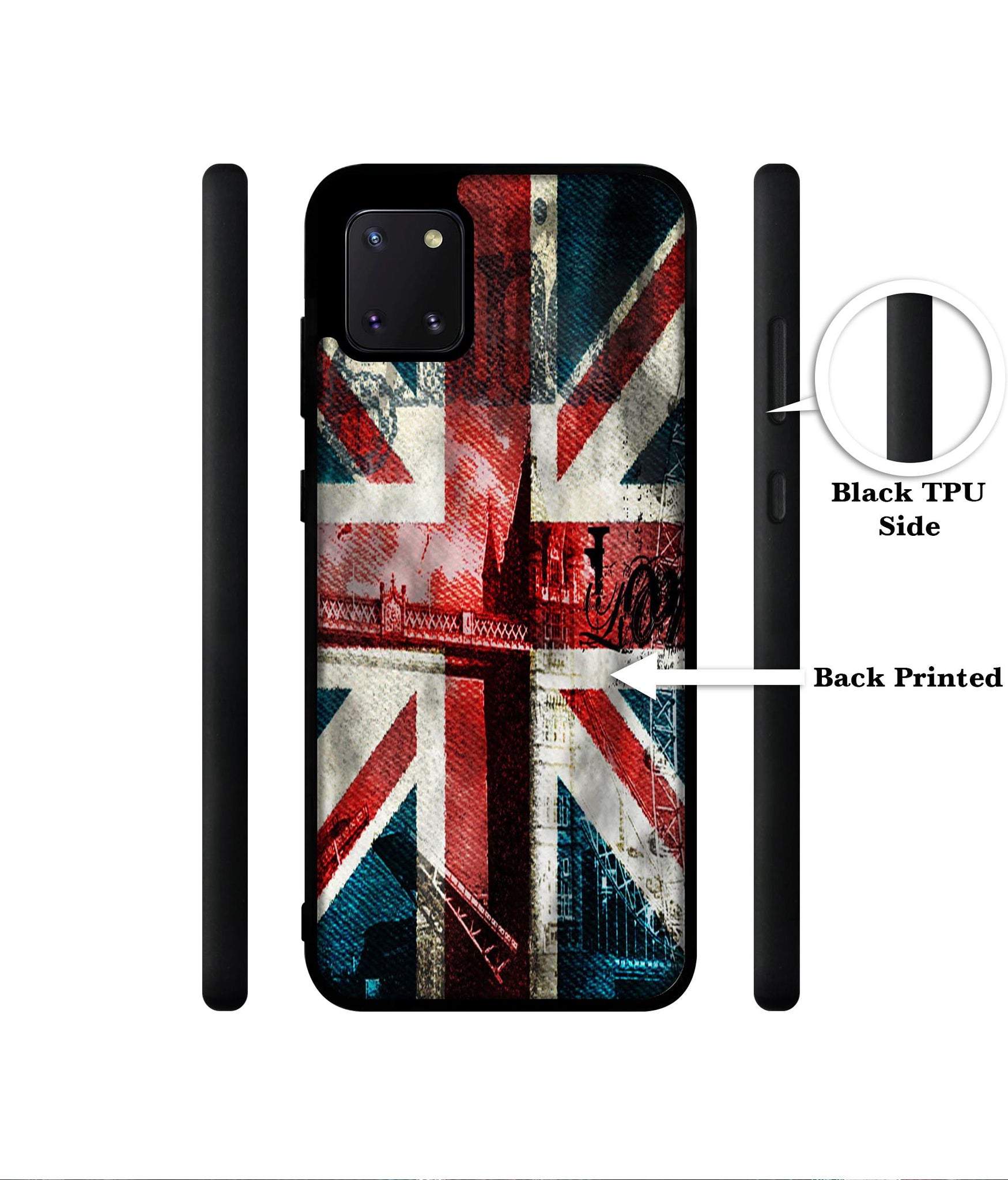 London Flag wallpaper Designer 2D Printed Back Case Cover for Samsung Galaxy Note 10 Lite 4G