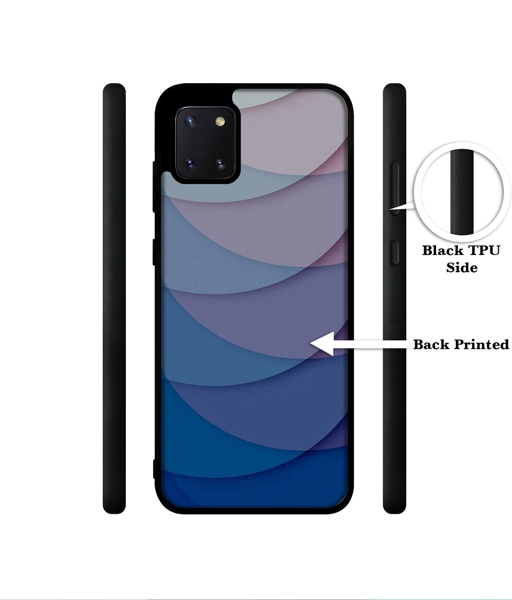 Waves Pattern Print Designer 2D Printed Back Case Cover for Samsung Galaxy Note 10 Lite 4G