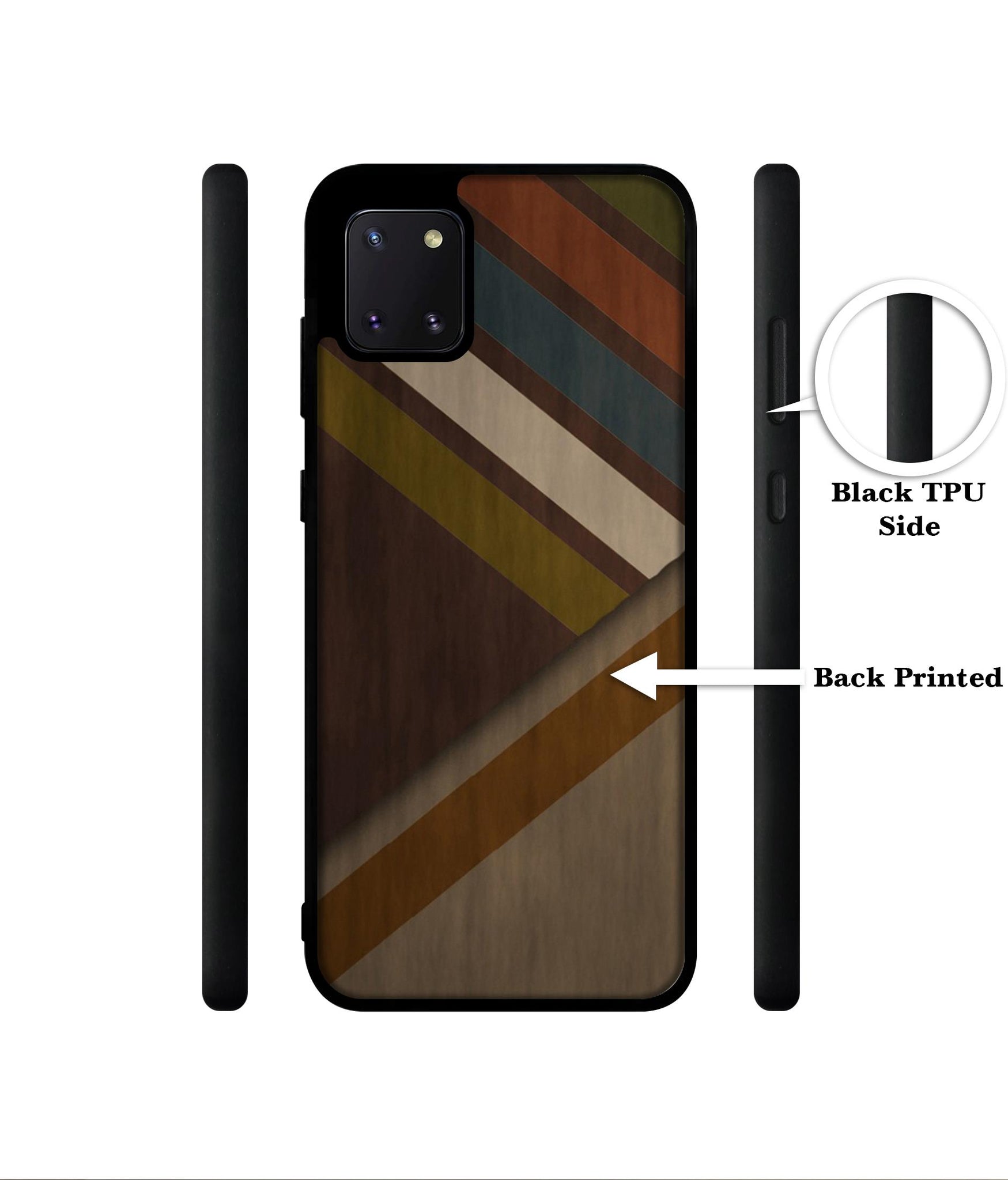 Colorful Wooden Pattern Designer 2D Printed Back Case Cover for Samsung Galaxy Note 10 Lite 4G