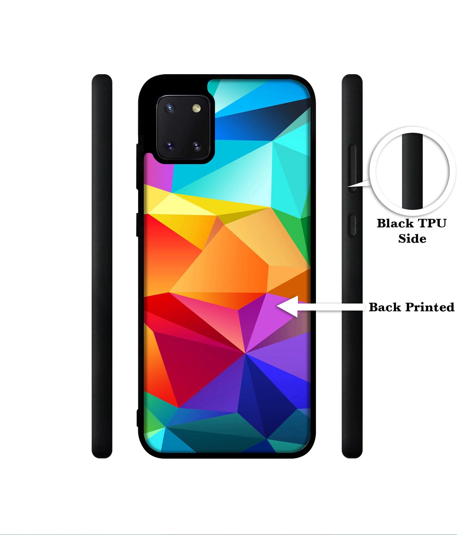 Colorful Pattern Designer 2D Printed Back Case Cover for Samsung Galaxy Note 10 Lite 4G