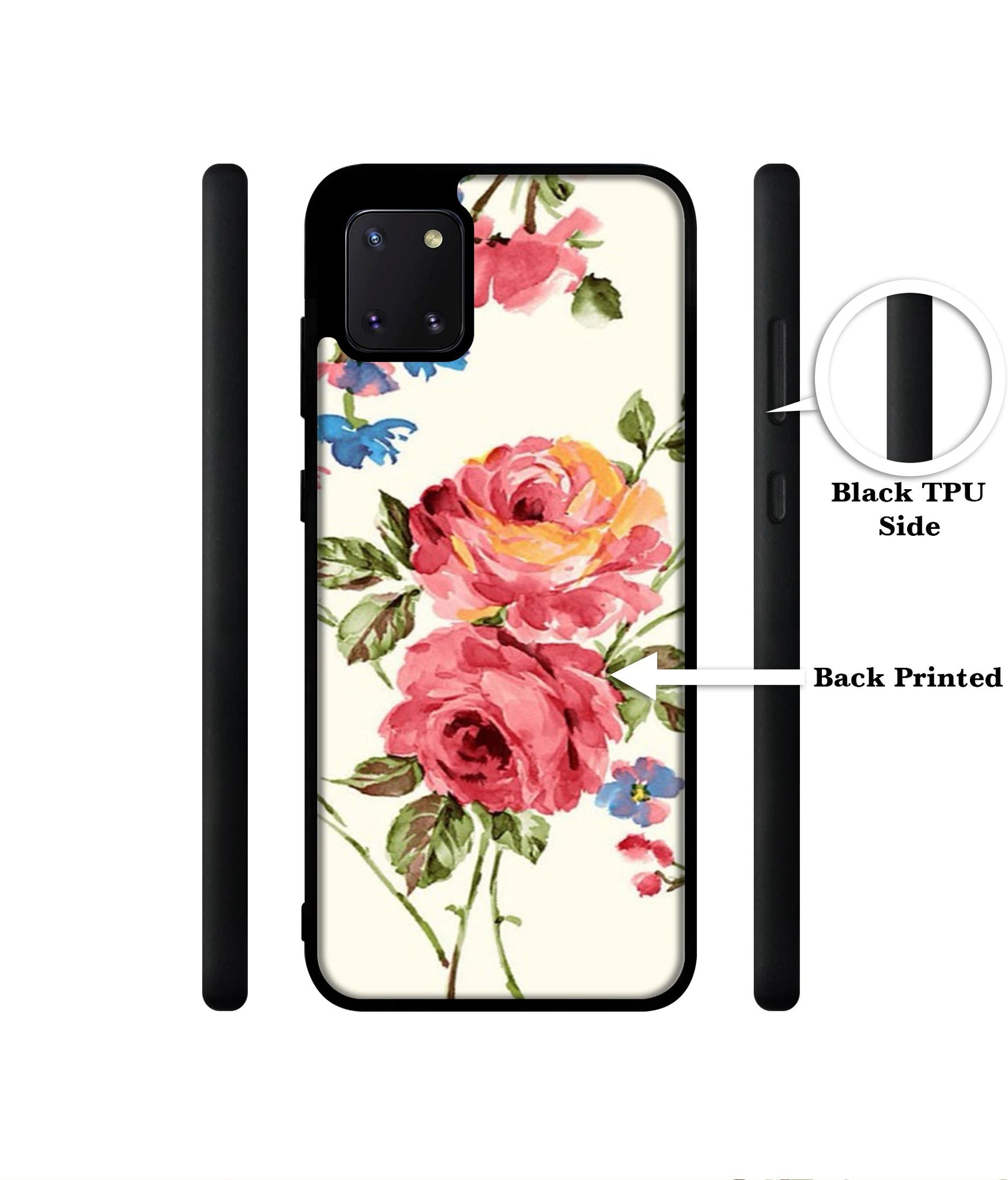 Vintage Painting Flower Designer 2D Printed Back Case Cover for Samsung Galaxy Note 10 Lite 4G