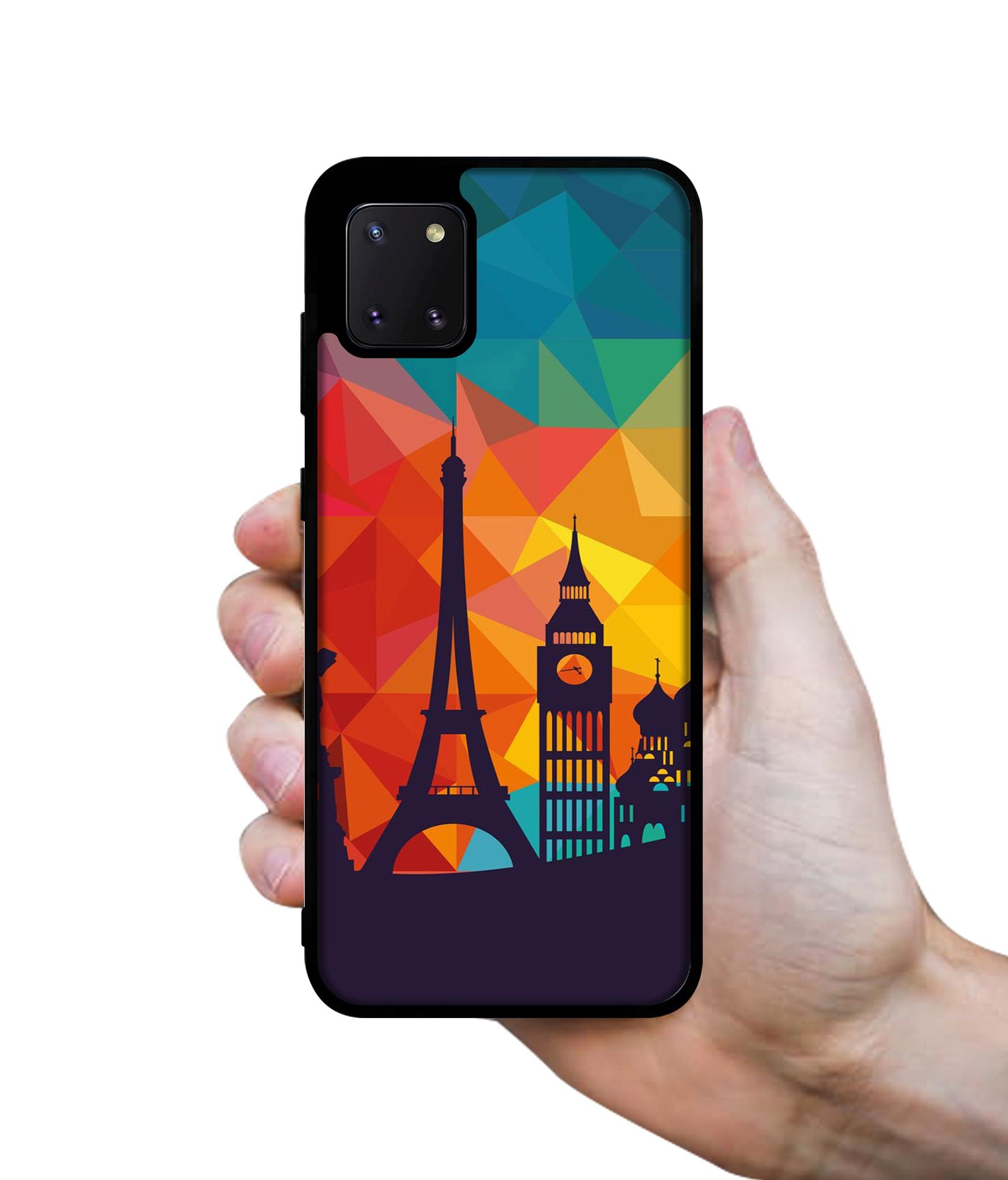 Colored Paris Designer 2D Printed Back Case Cover for Samsung Galaxy Note 10 Lite 4G