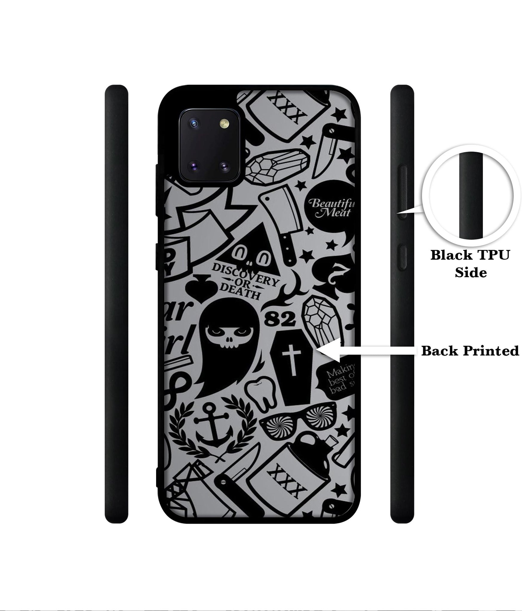 Discover Or Death Designer 2D Printed Back Case Cover for Samsung Galaxy Note 10 Lite 4G