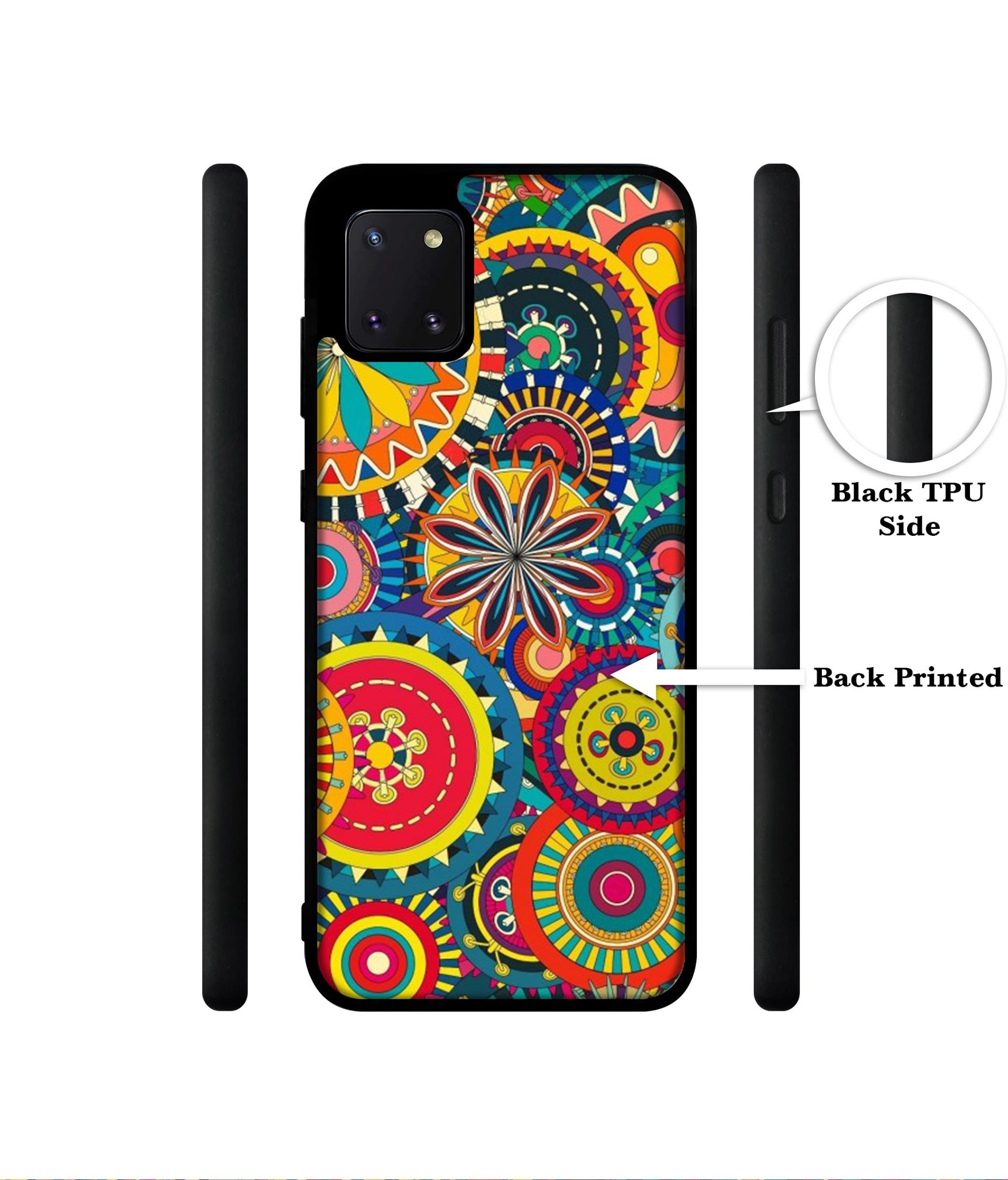 Ring Pattern Print Designer 2D Printed Back Case Cover for Samsung Galaxy Note 10 Lite 4G