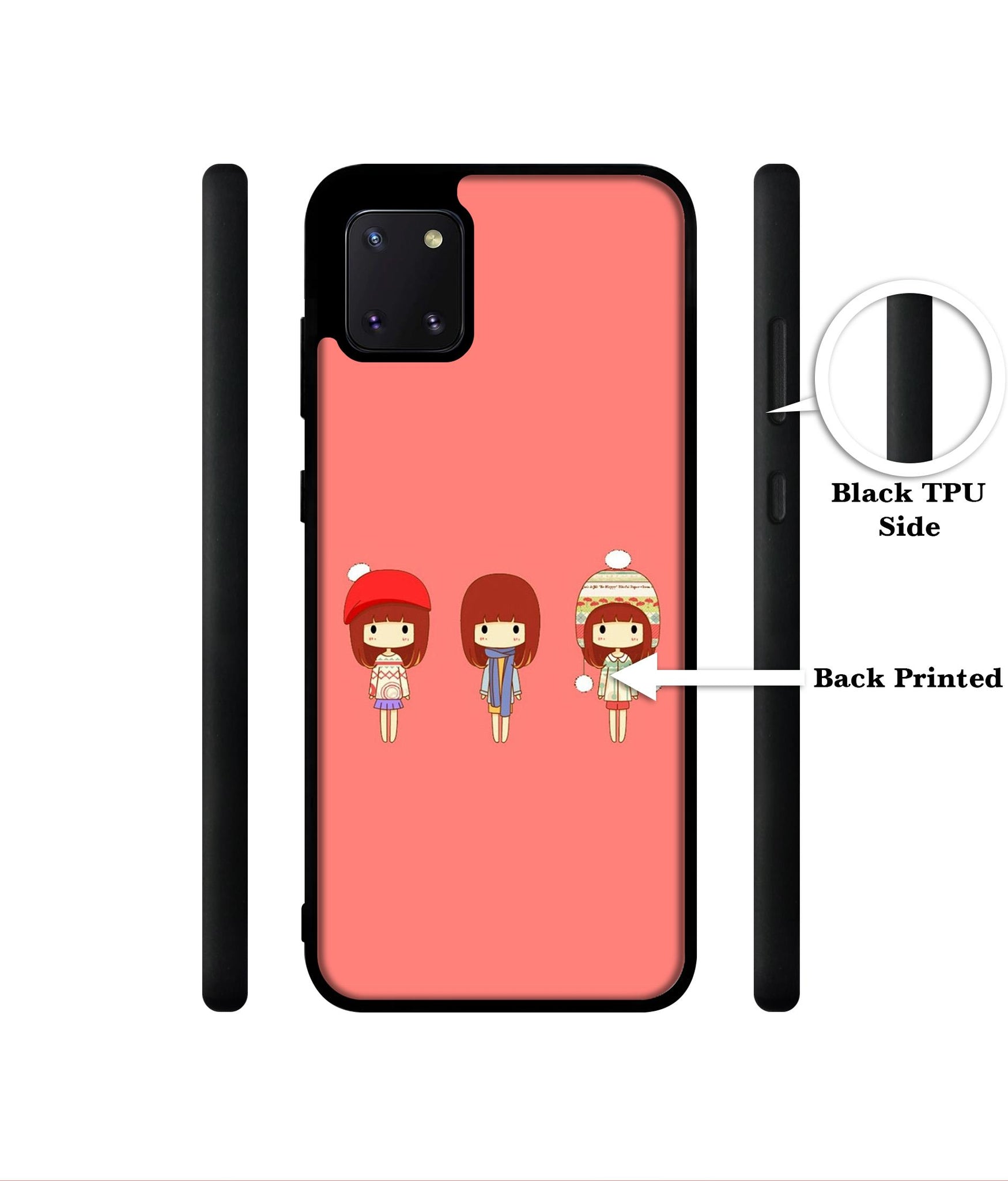 Cute Girls Designer 2D Printed Back Case Cover for Samsung Galaxy Note 10 Lite 4G